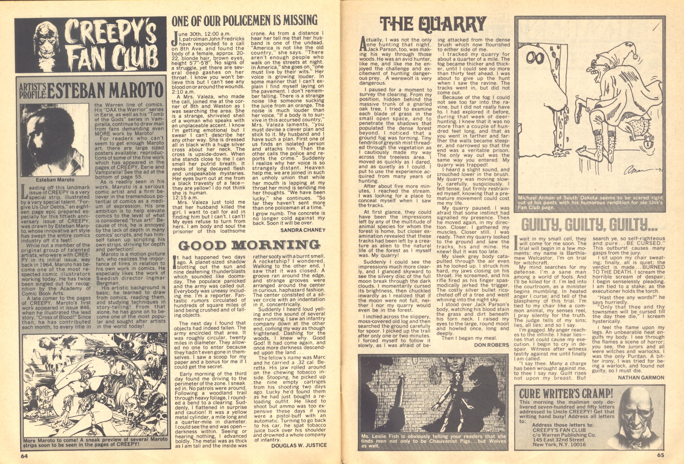 Read online Creepy (1964) comic -  Issue #50 - 57