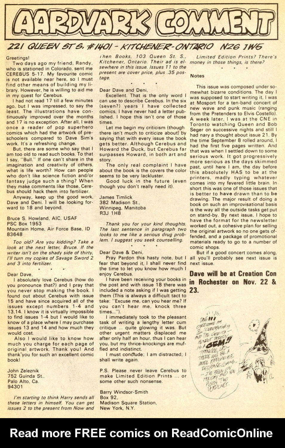 Read online Cerebus comic -  Issue #21 - 25