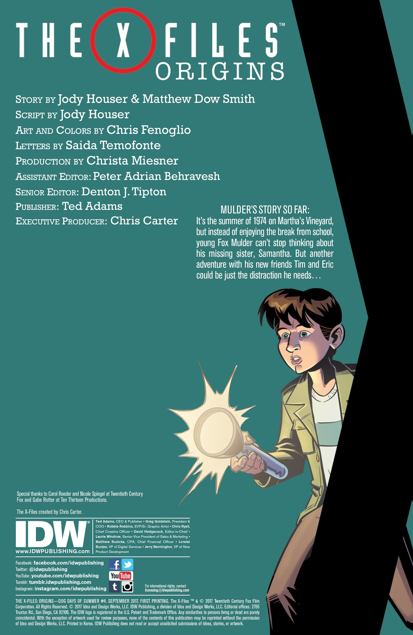 Read online The X-Files: Origins—Dog Days of Summer comic -  Issue #4 - 2