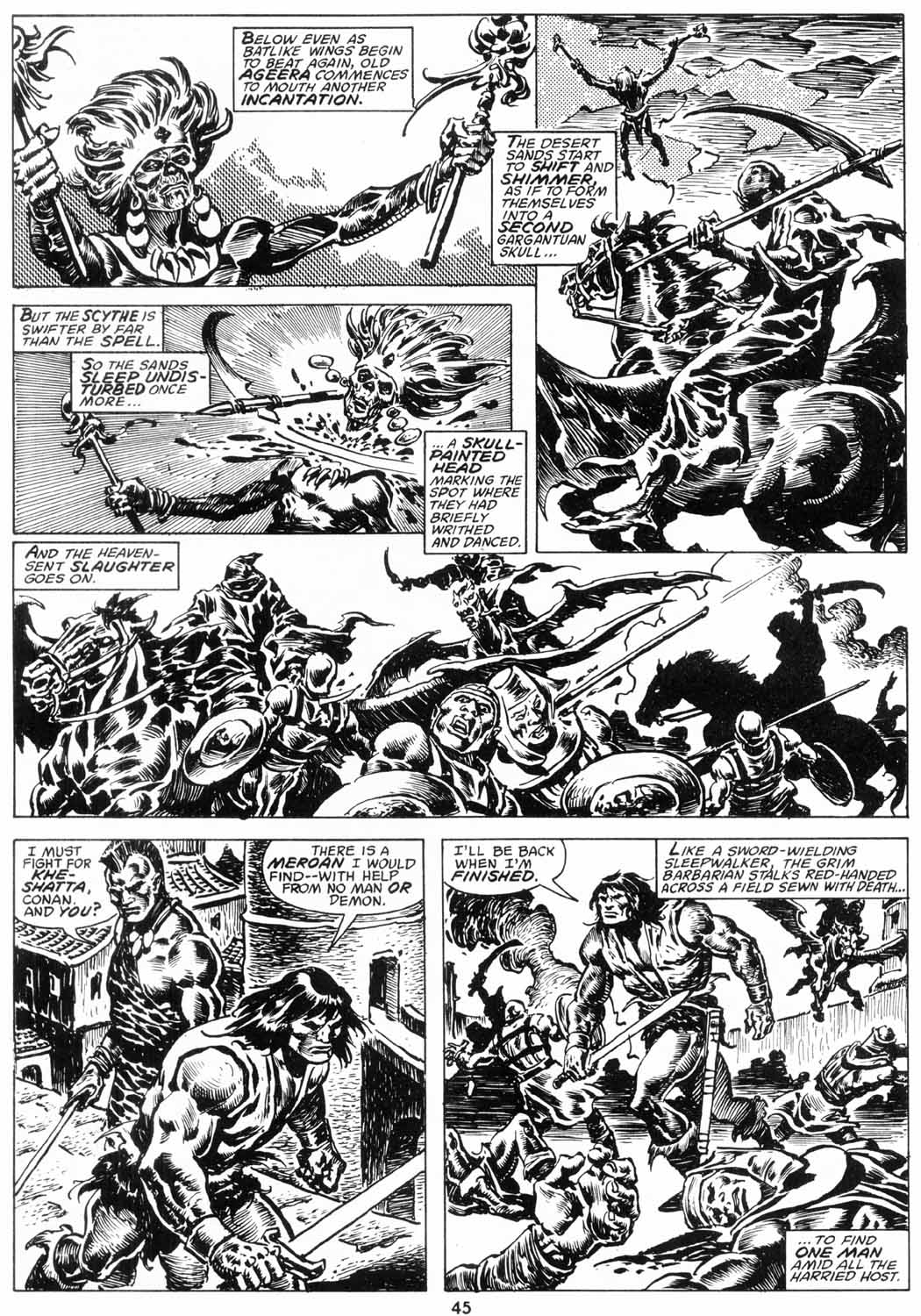 Read online The Savage Sword Of Conan comic -  Issue #206 - 46