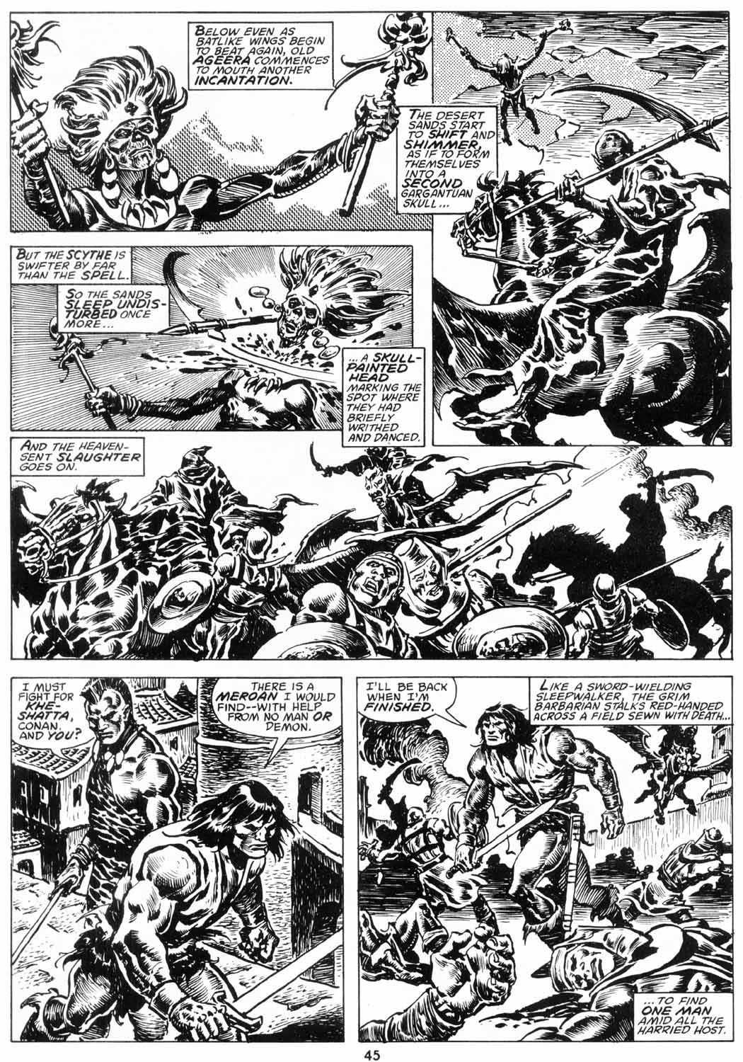 The Savage Sword Of Conan issue 206 - Page 46