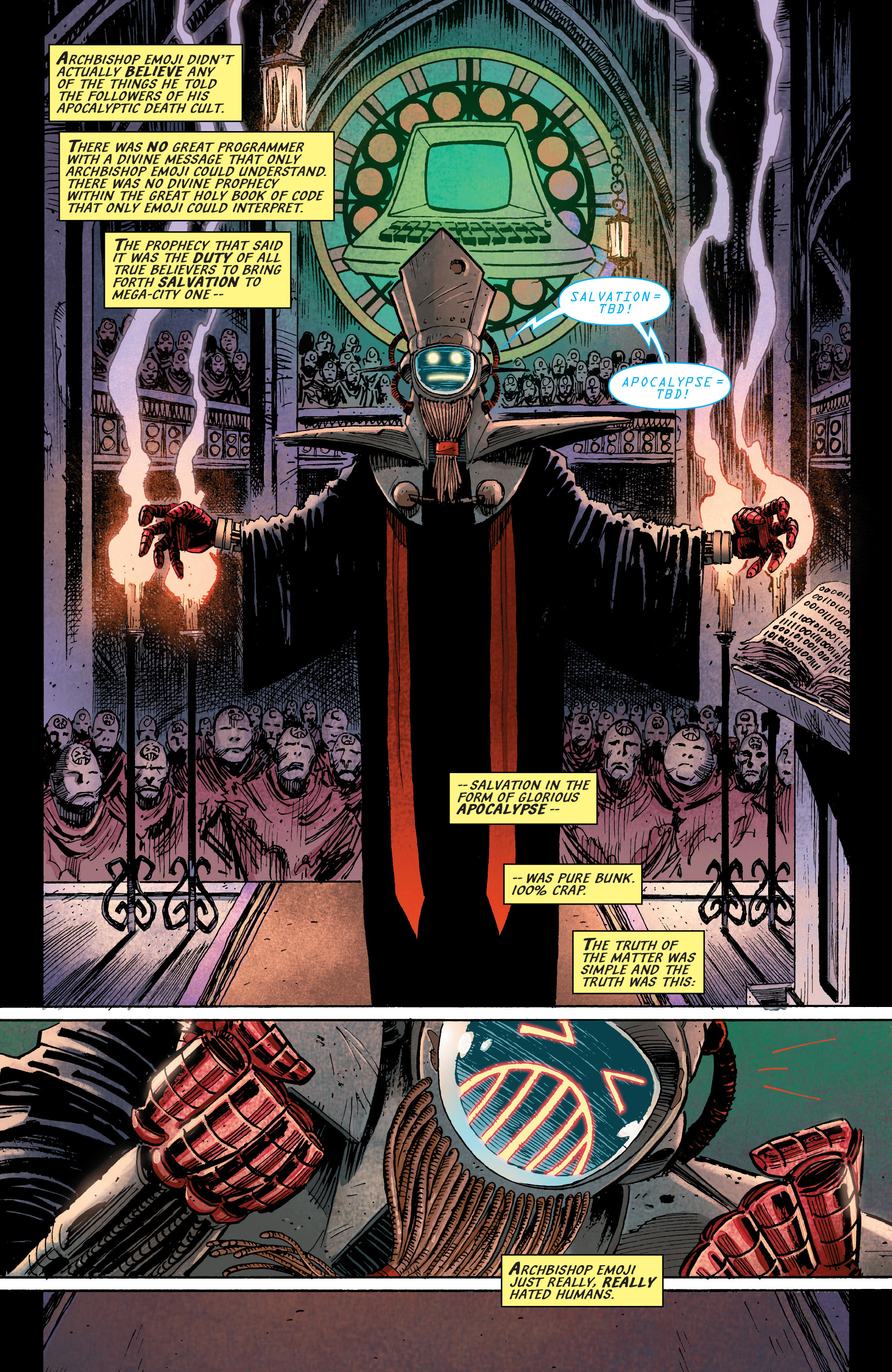 Read online Predator Vs. Judge Dredd Vs. Aliens comic -  Issue #3 - 4