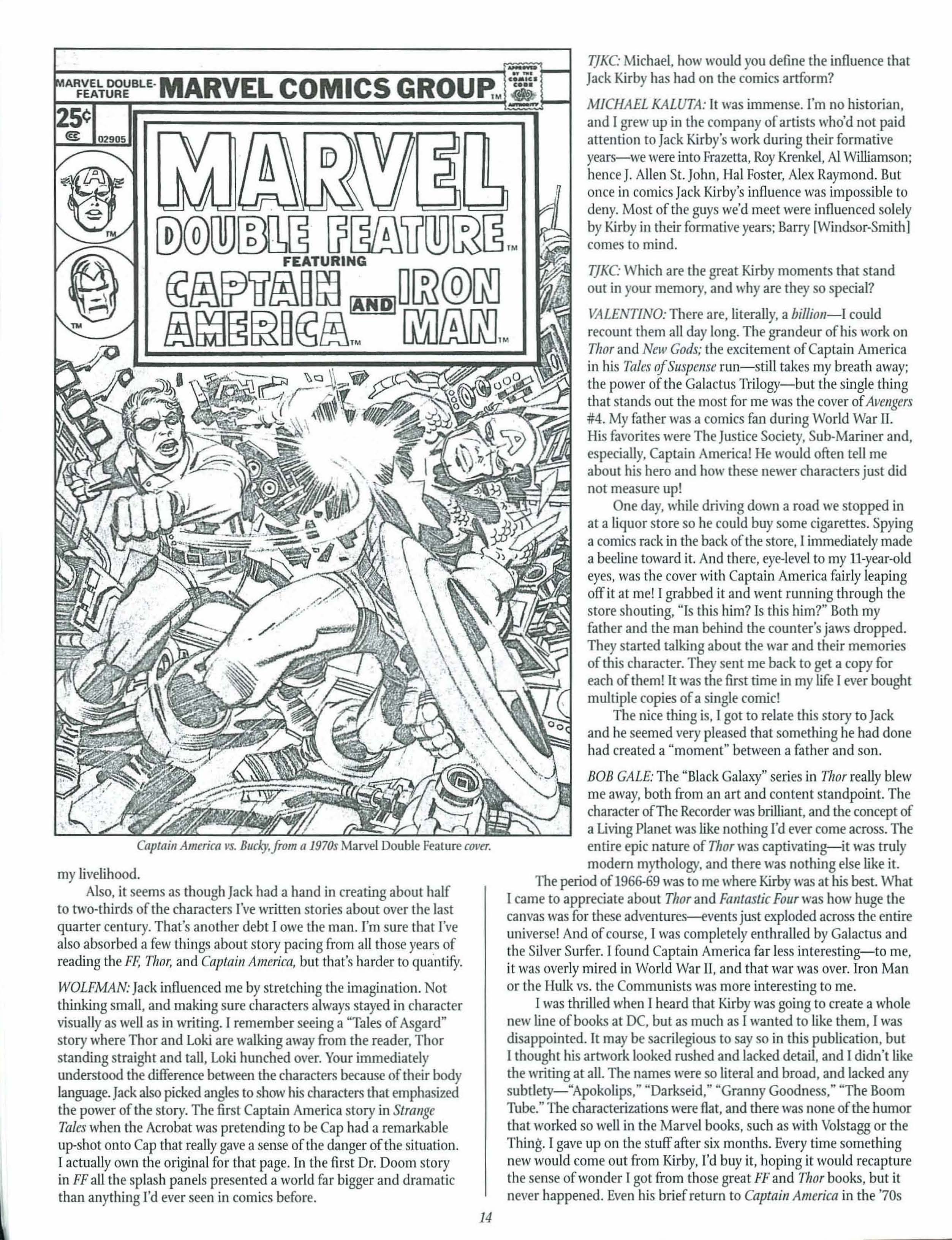 Read online The Jack Kirby Collector comic -  Issue #27 - 14