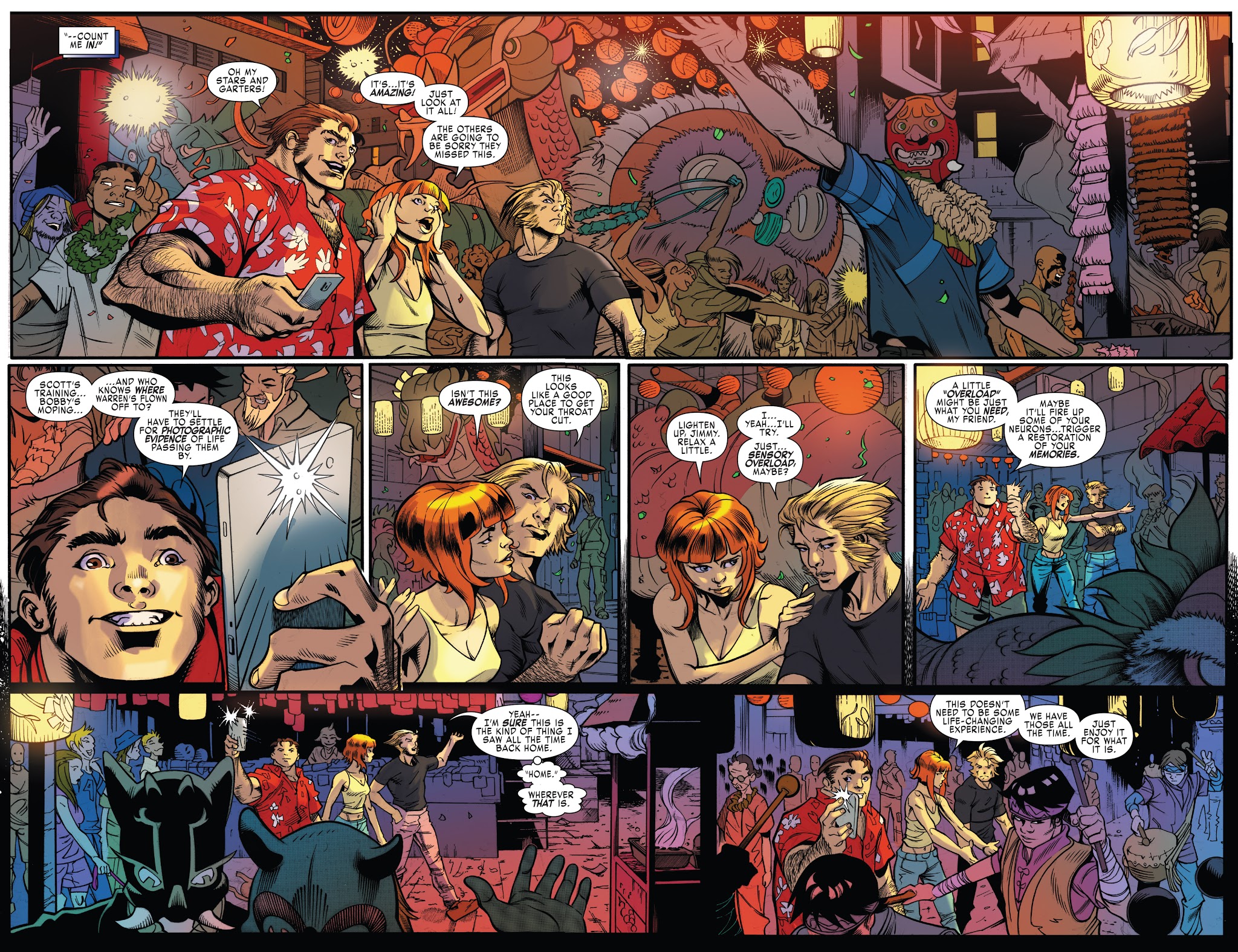 Read online X-Men: Blue comic -  Issue #6 - 6