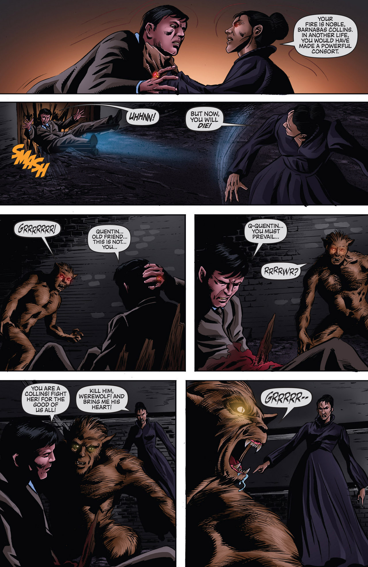 Read online Dark Shadows/Vampirella comic -  Issue #5 - 9