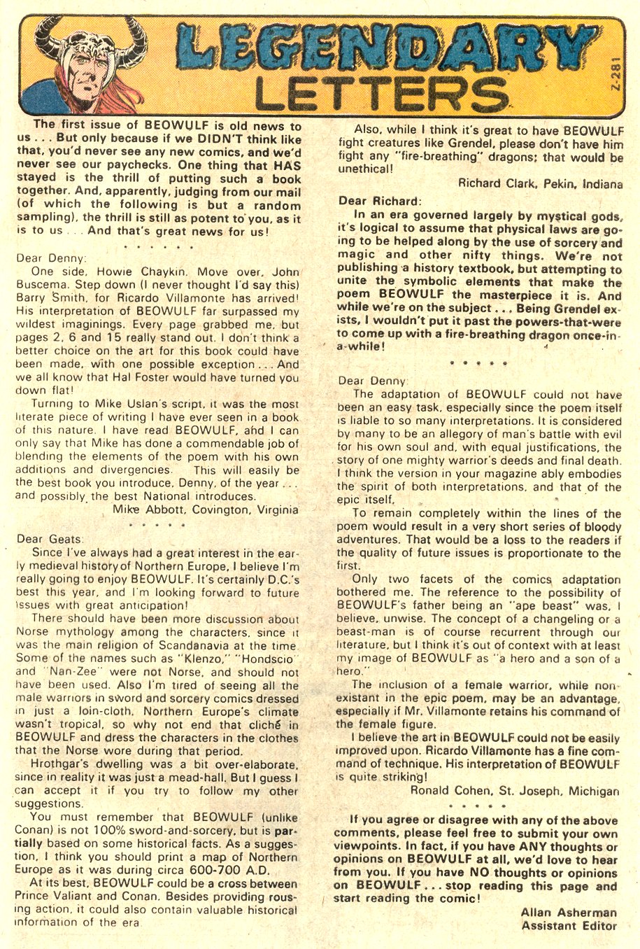 Read online Beowulf (1975) comic -  Issue #3 - 22