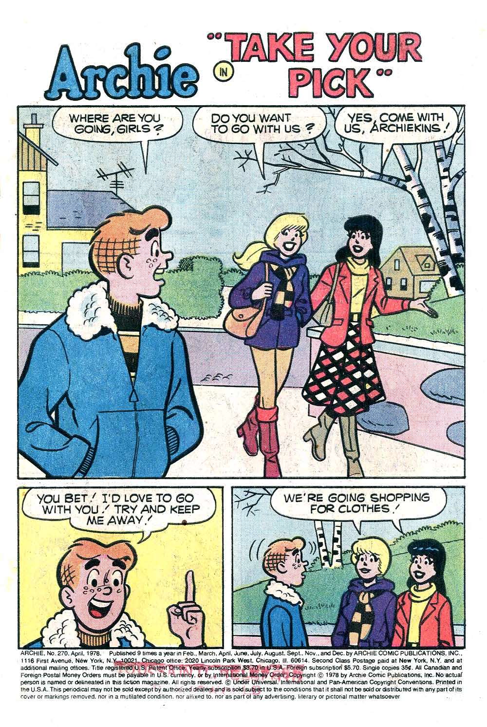 Read online Archie (1960) comic -  Issue #270 - 3