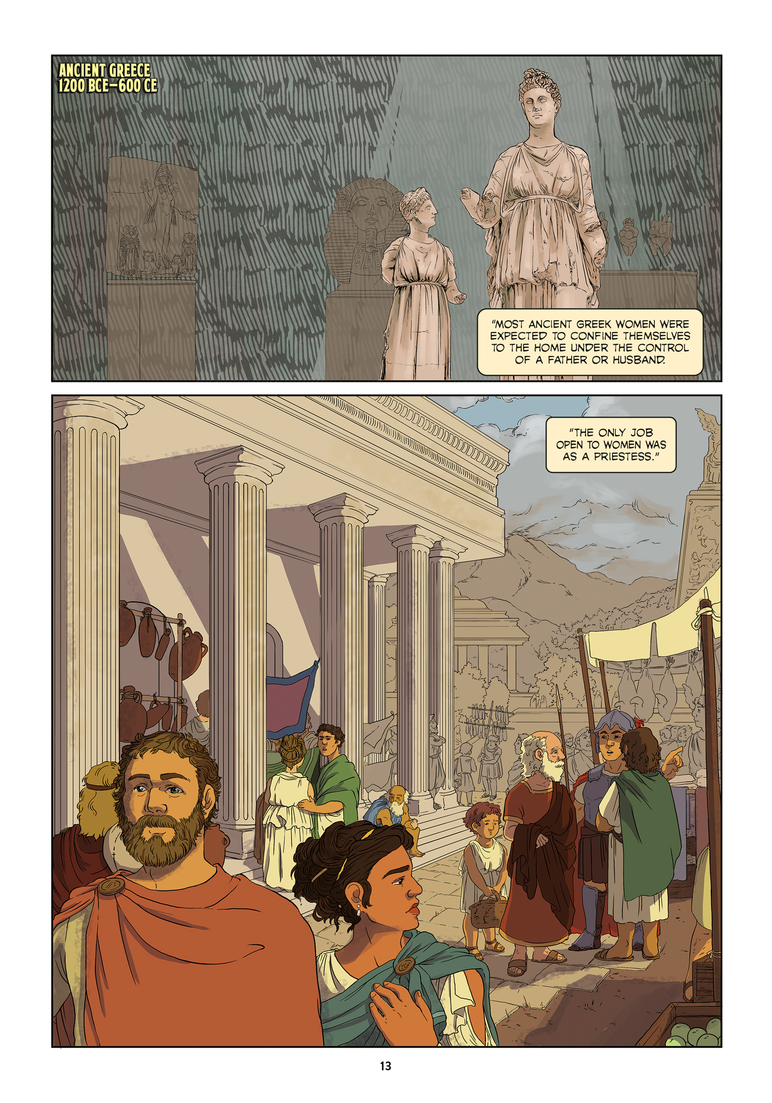 Read online Amazons, Abolitionists, and Activists: A Graphic History of Women's Fight for Their Rights comic -  Issue # TPB (Part 1) - 21