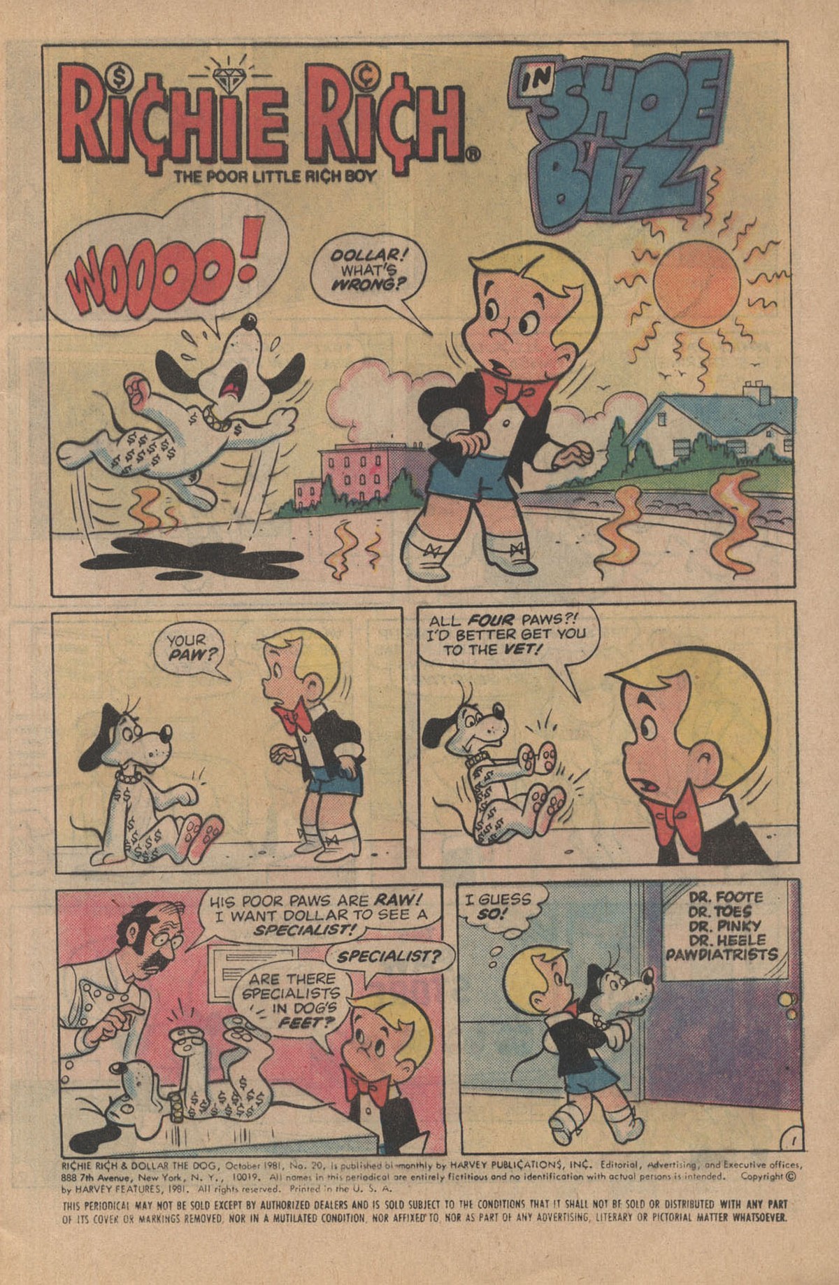 Read online Richie Rich & Dollar the Dog comic -  Issue #20 - 5