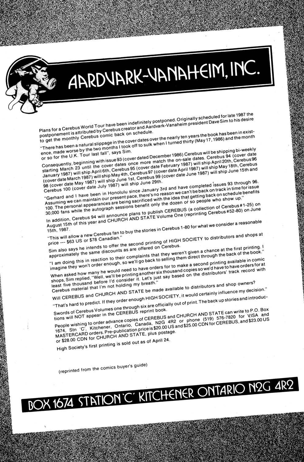 Read online Cerebus comic -  Issue #96 - 26