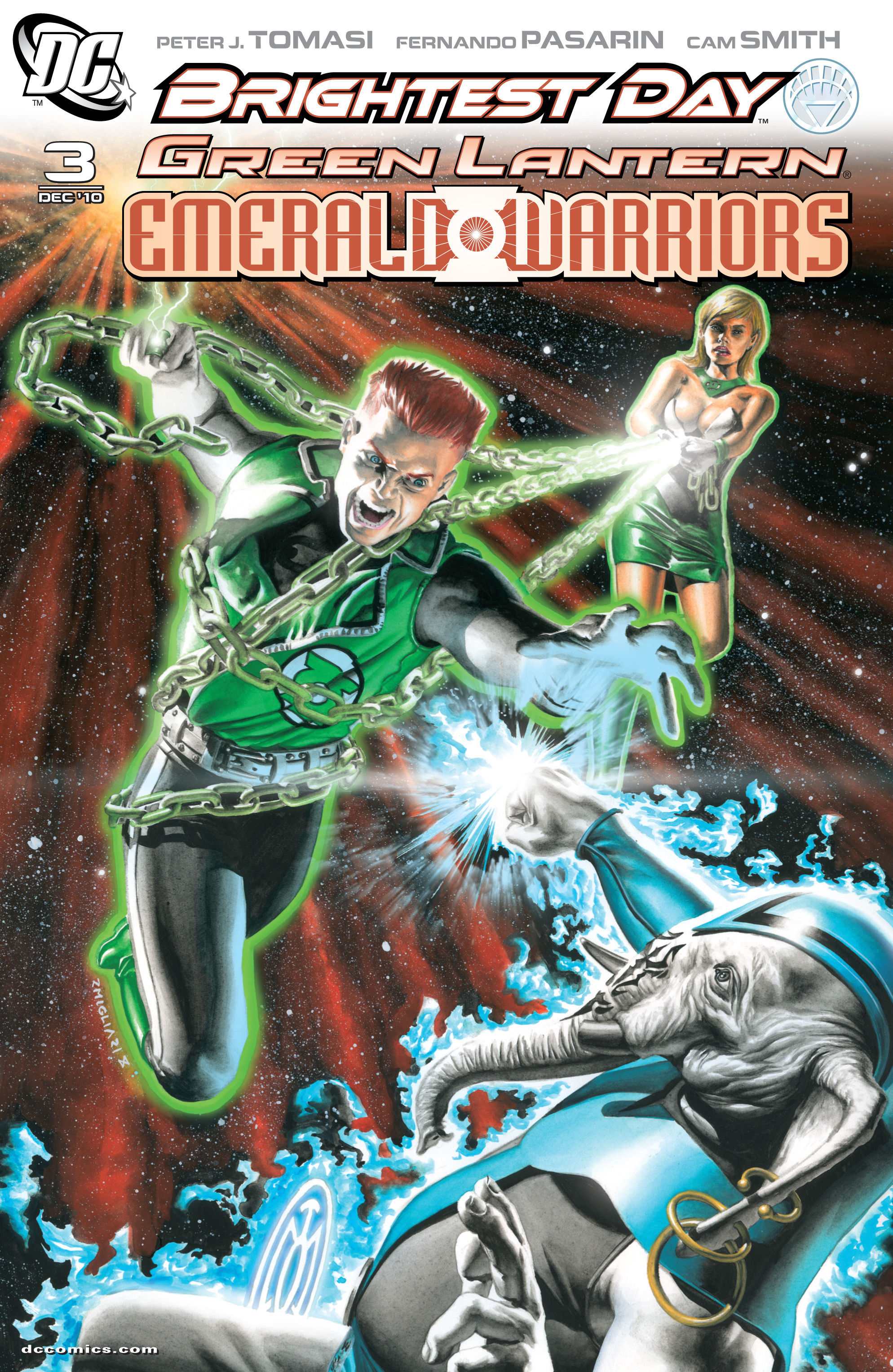Read online Green Lantern: Emerald Warriors comic -  Issue #3 - 1