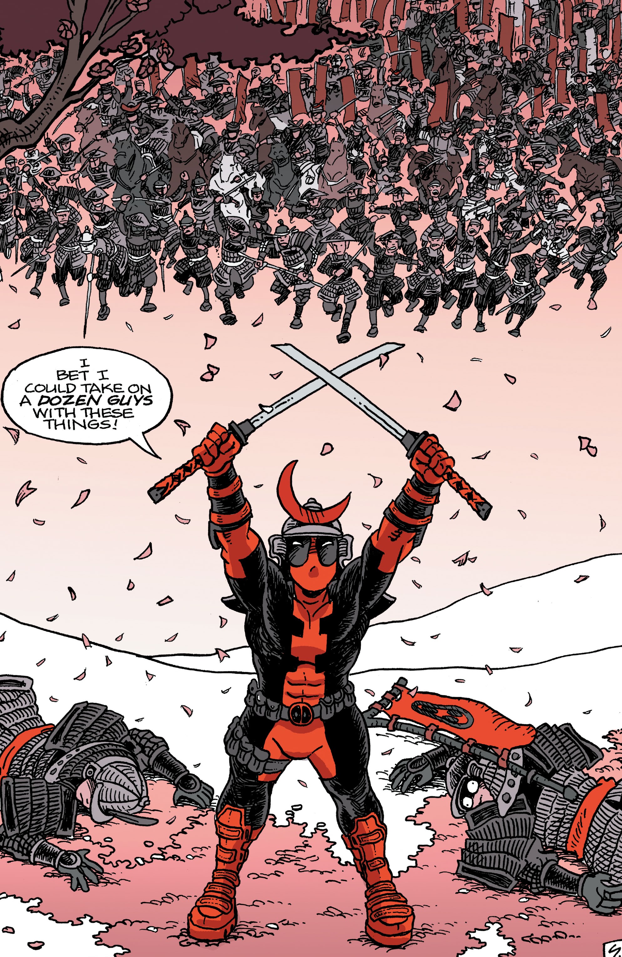 Read online Deadpool: Black, White & Blood comic -  Issue #3 - 32