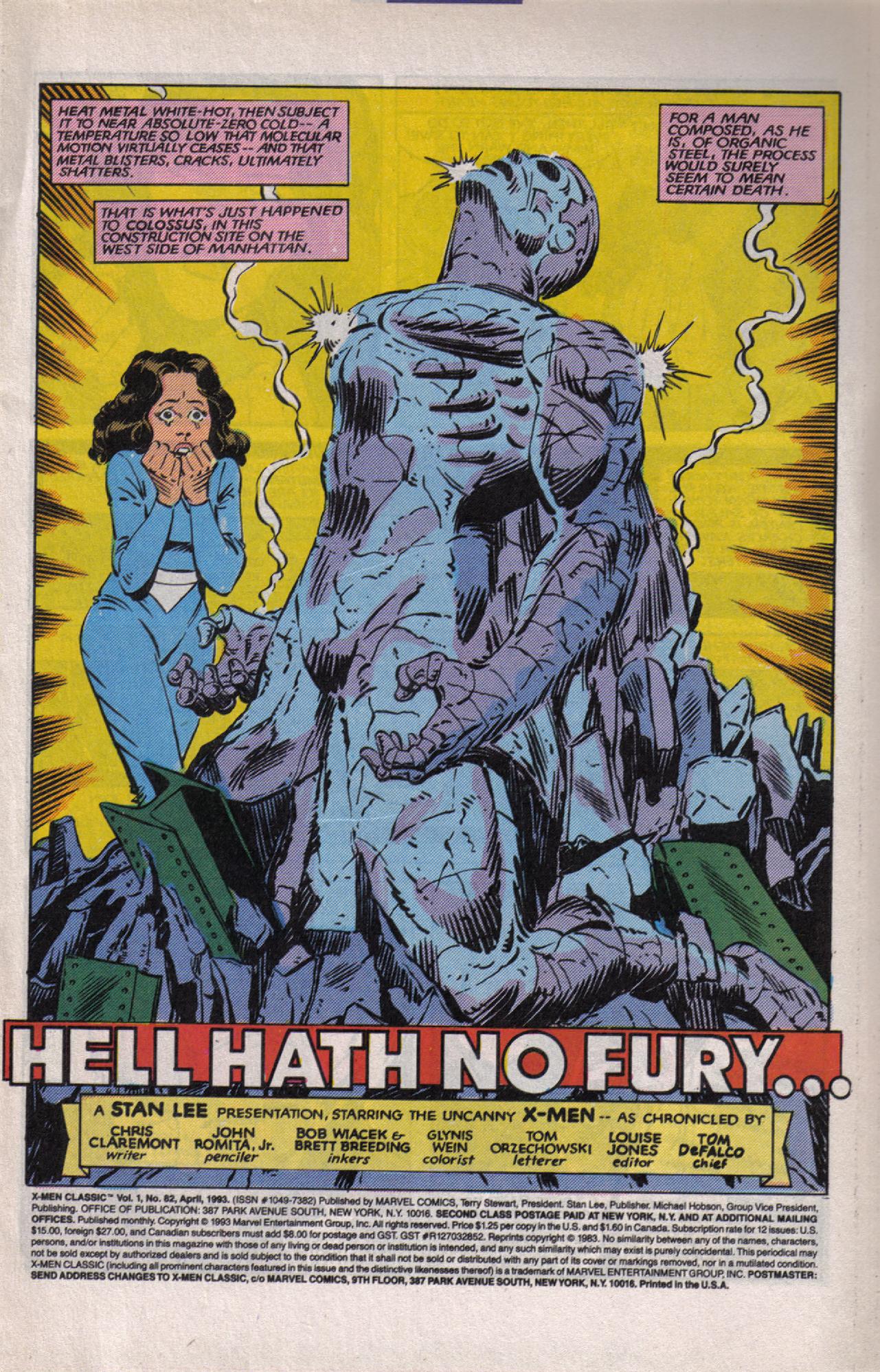 Read online X-Men Classic comic -  Issue #82 - 2