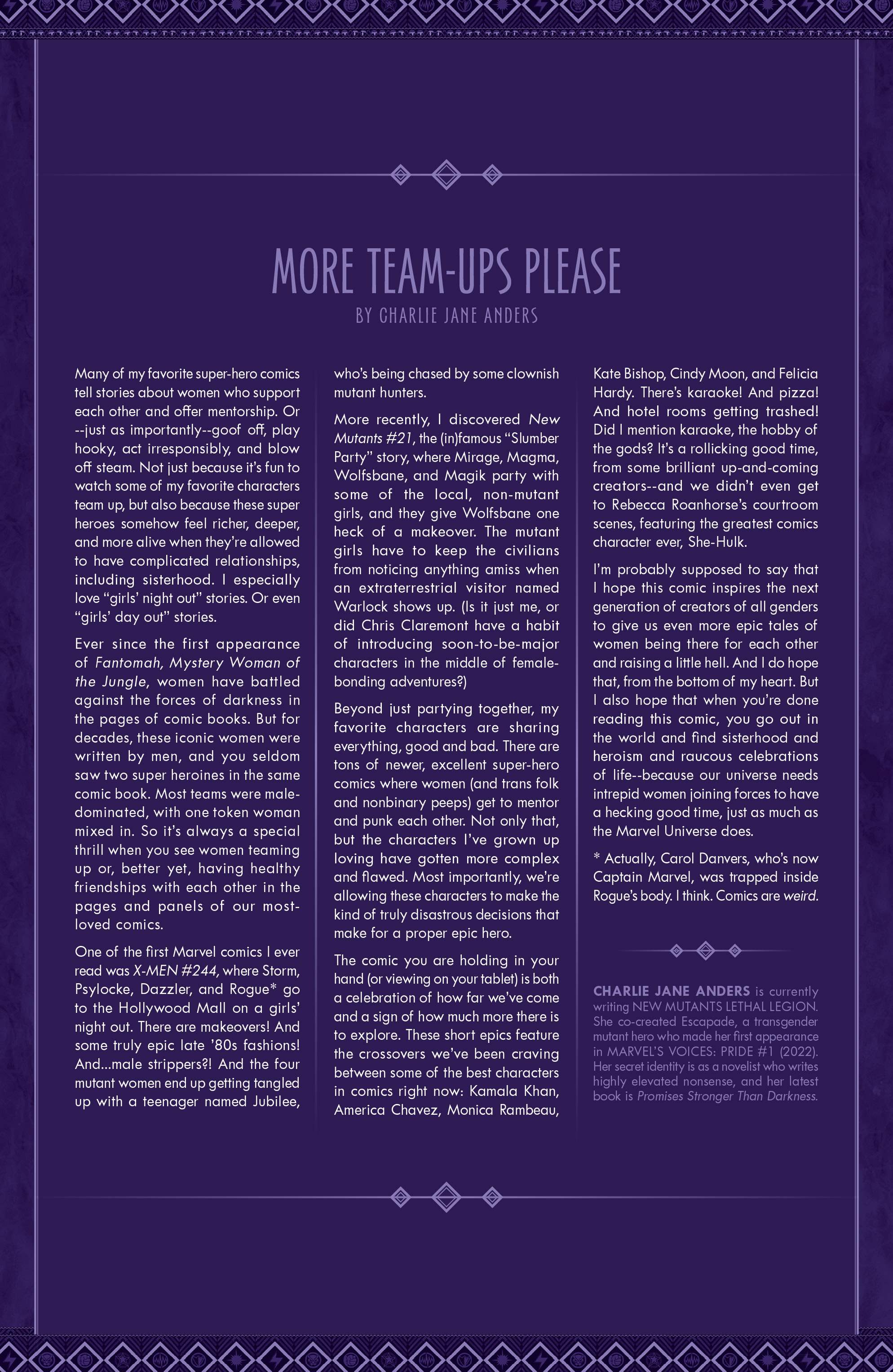 Read online Women of Marvel (2023) comic -  Issue #1 - 2