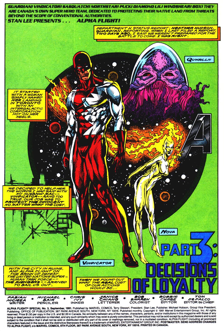 Read online Alpha Flight Special comic -  Issue #3 - 2