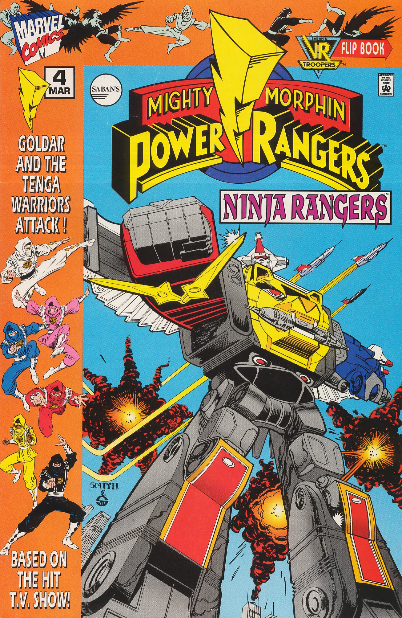 Read online Mighty Morphin Power Rangers: Ninja Rangers/VR Troopers comic -  Issue #4 - 1