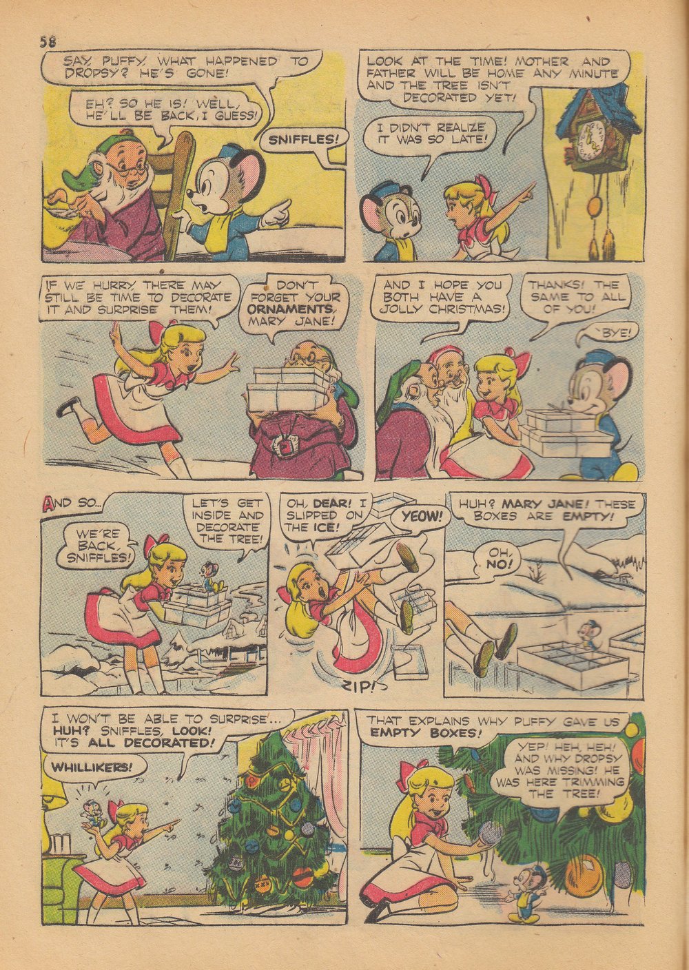 Read online Bugs Bunny's Christmas Funnies comic -  Issue # TPB 4 - 60