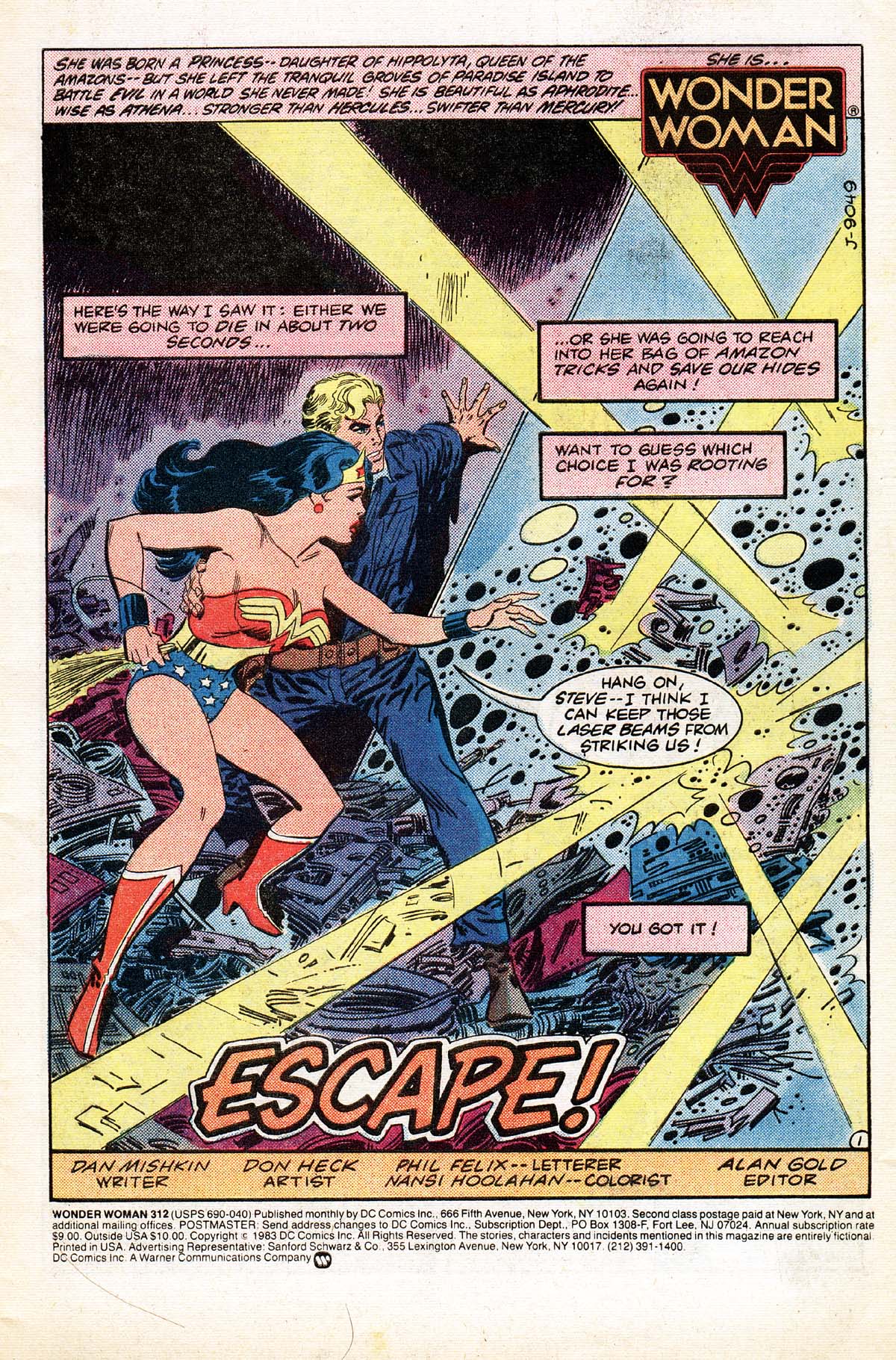 Read online Wonder Woman (1942) comic -  Issue #312 - 2