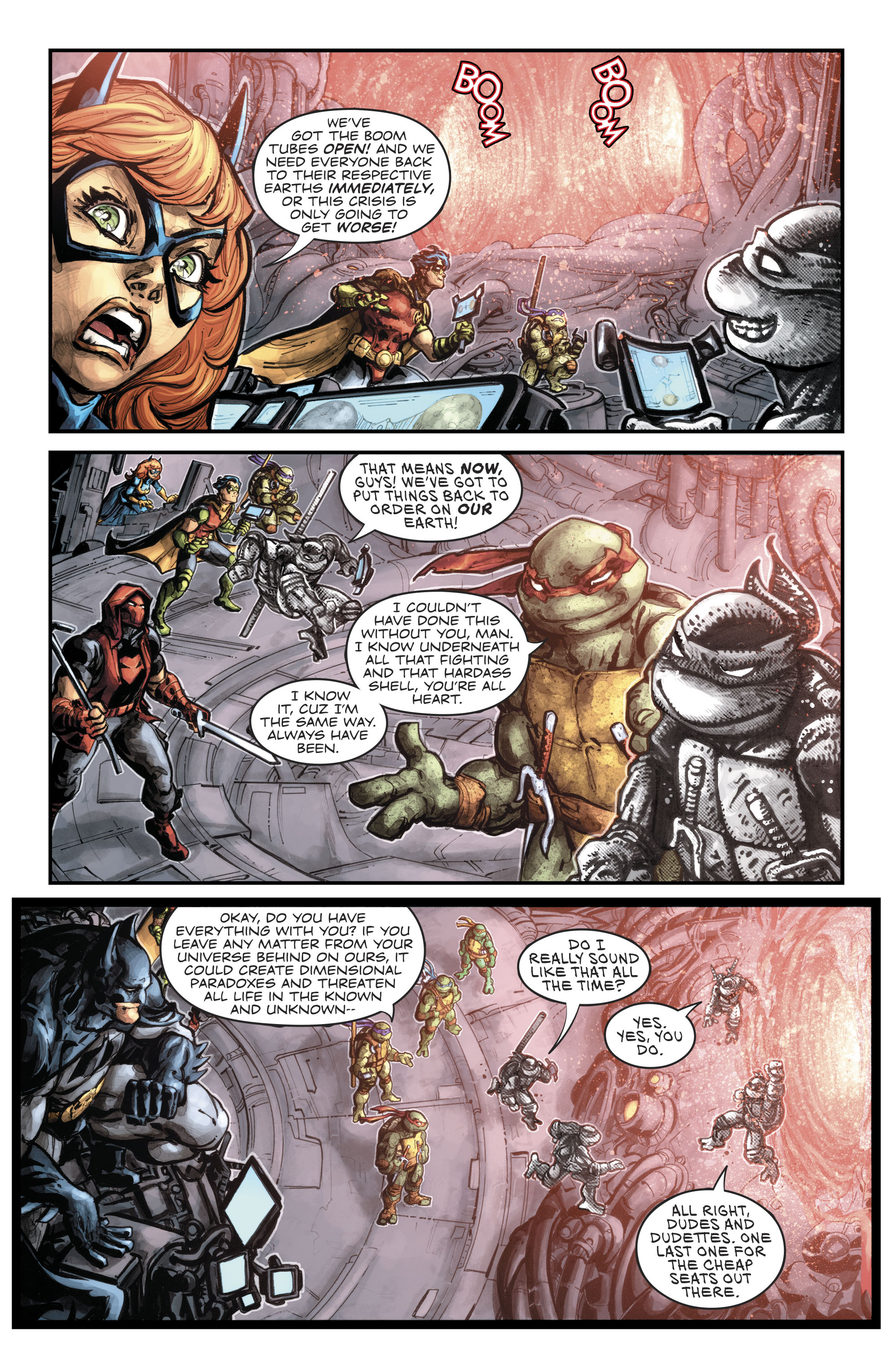 Read online Batman/Teenage Mutant Ninja Turtles III comic -  Issue #6 - 12