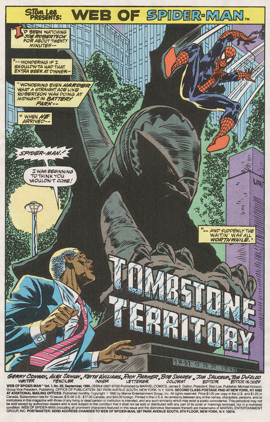 Read online Web of Spider-Man (1985) comic -  Issue #68 - 2