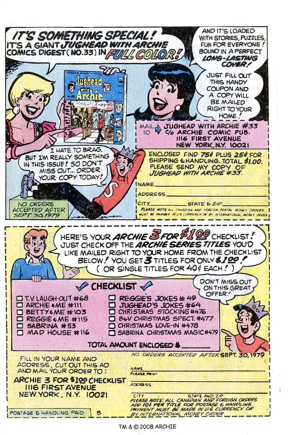 Read online Jughead (1965) comic -  Issue #289 - 27