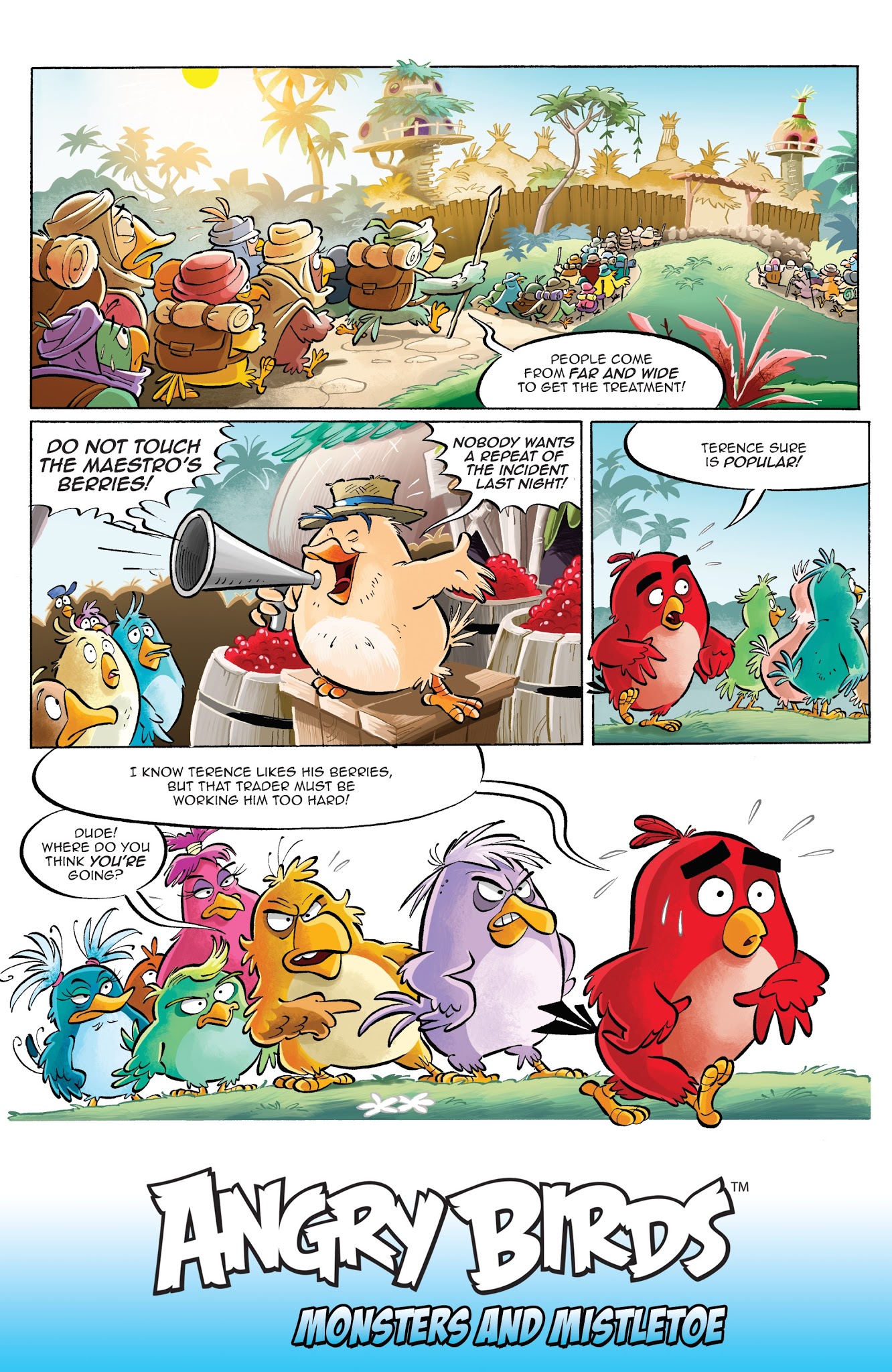Read online Angry Birds Comics Quarterly comic -  Issue # Issue Monsters and Mistletoe - 19