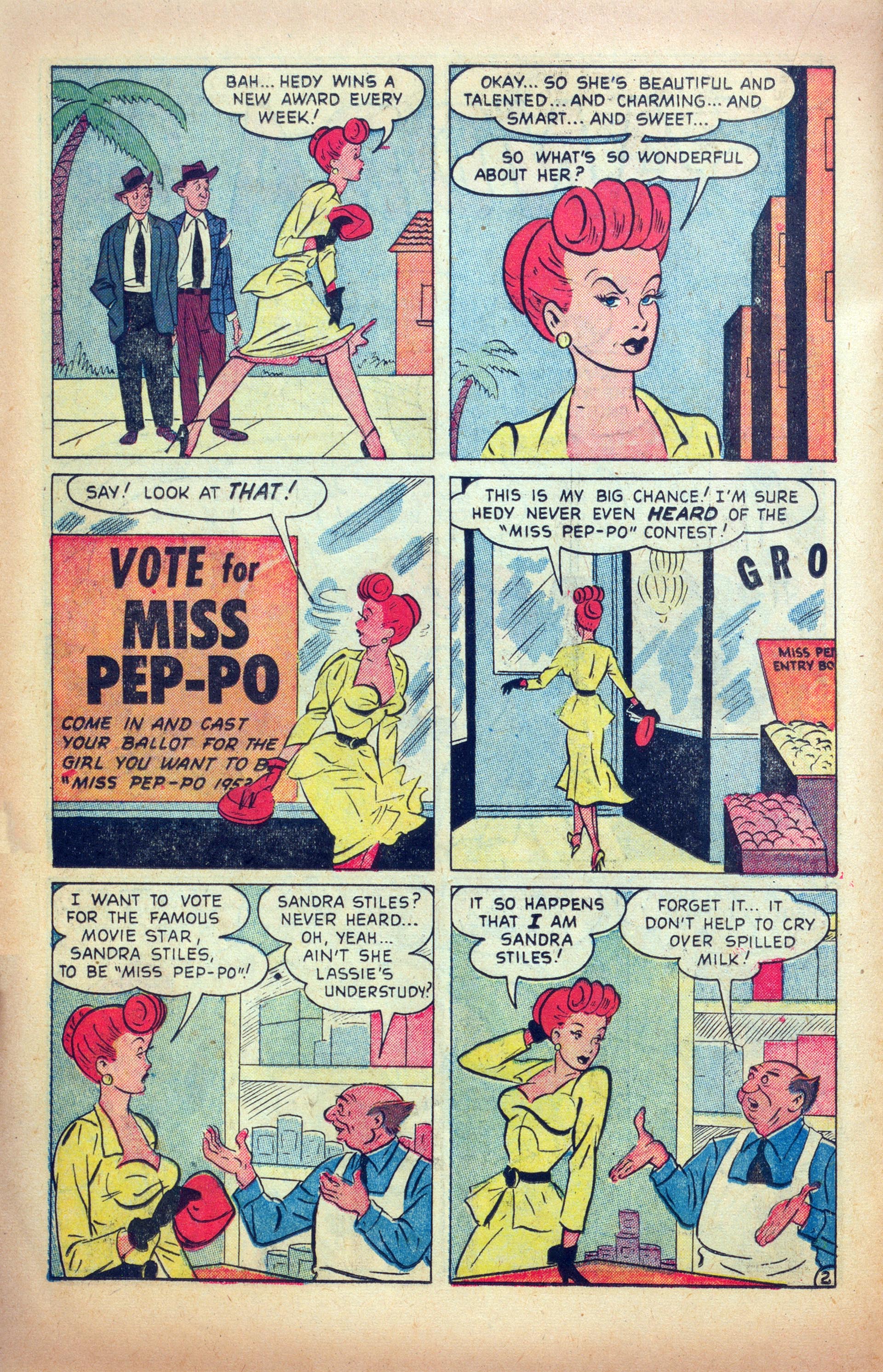 Read online Hedy Of Hollywood Comics comic -  Issue #49 - 24