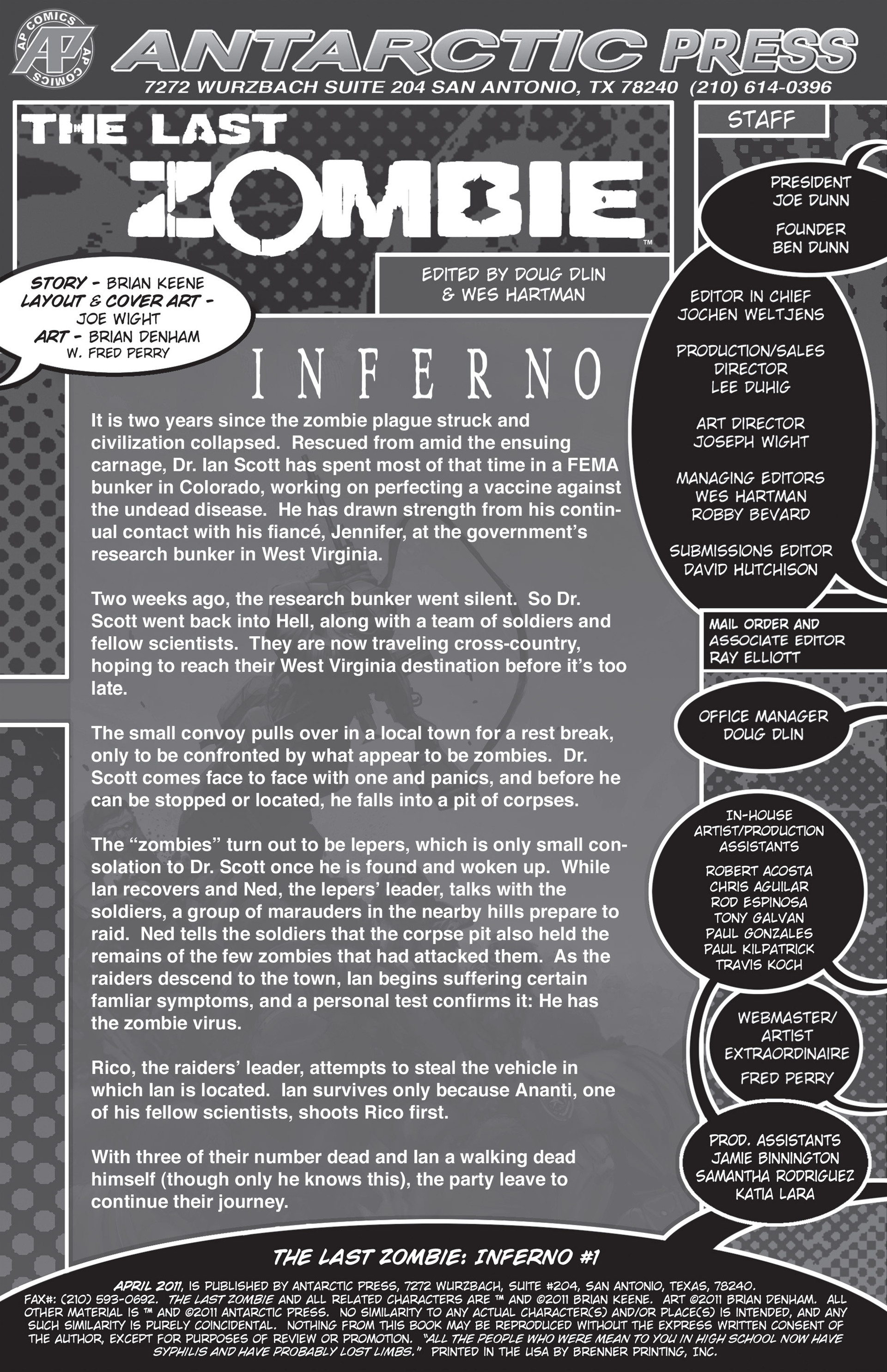 Read online The Last Zombie: Inferno comic -  Issue #1 - 2