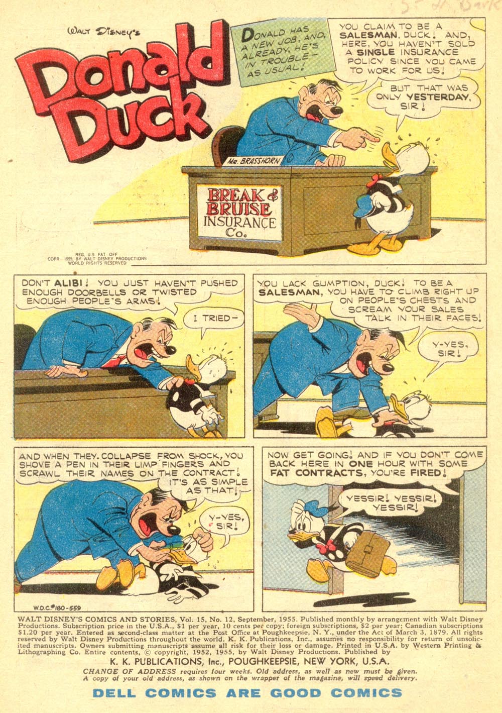 Read online Walt Disney's Comics and Stories comic -  Issue #180 - 3