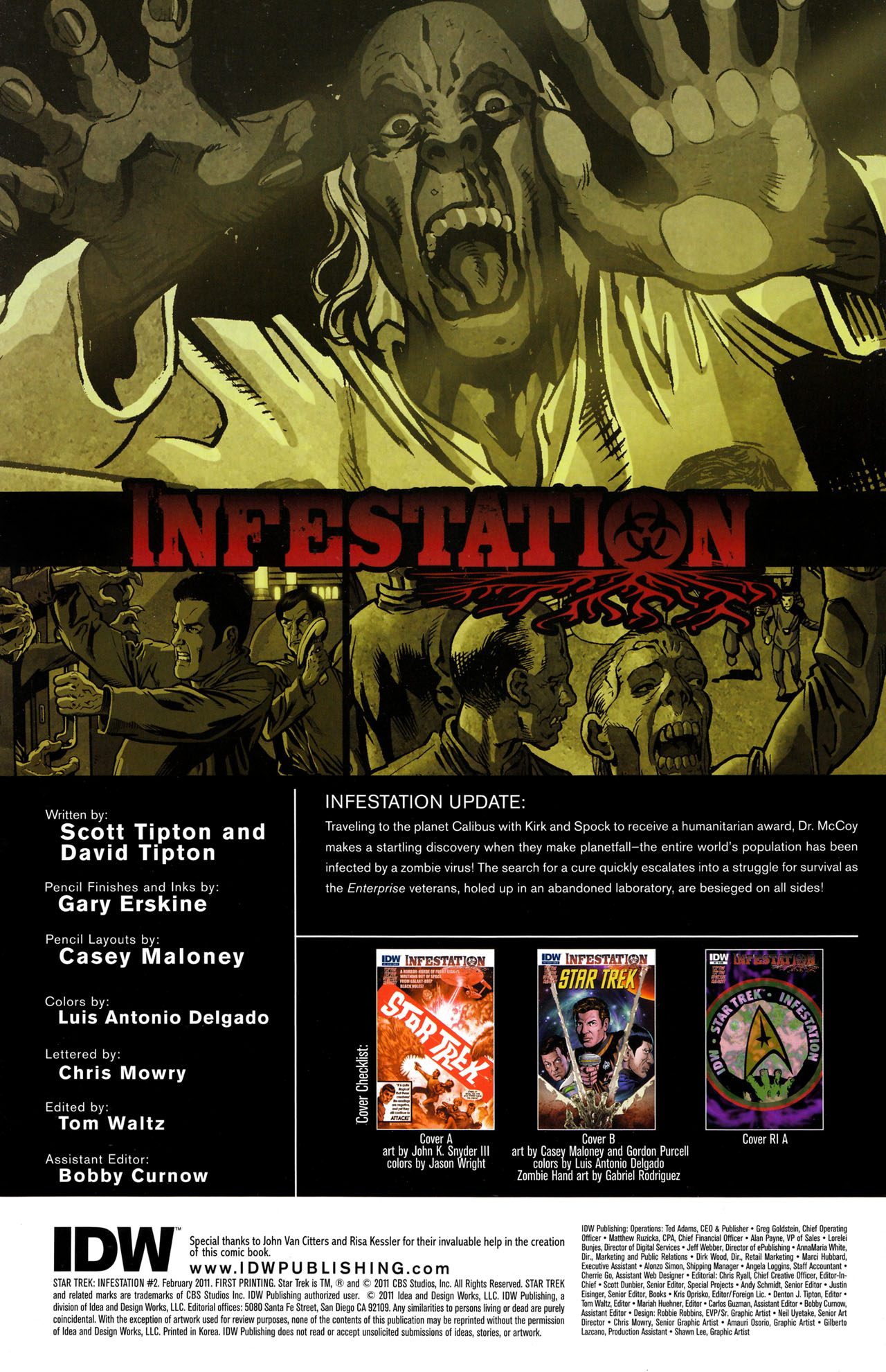 Read online Star Trek: Infestation comic -  Issue #2 - 2