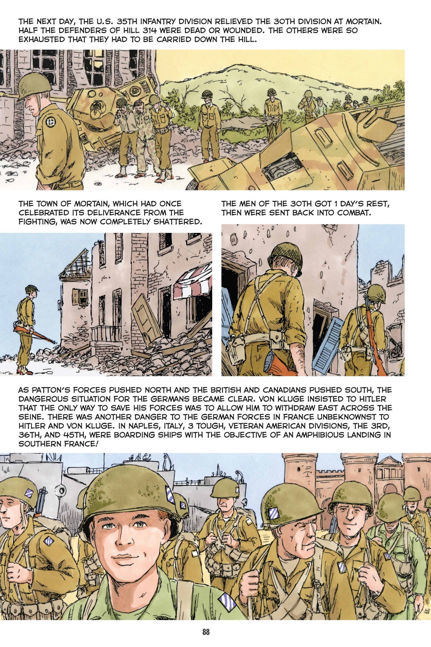 Read online Normandy: A Graphic History of D-Day, the Allied Invasion of Hitler's Fortress Europe comic -  Issue # TPB - 89