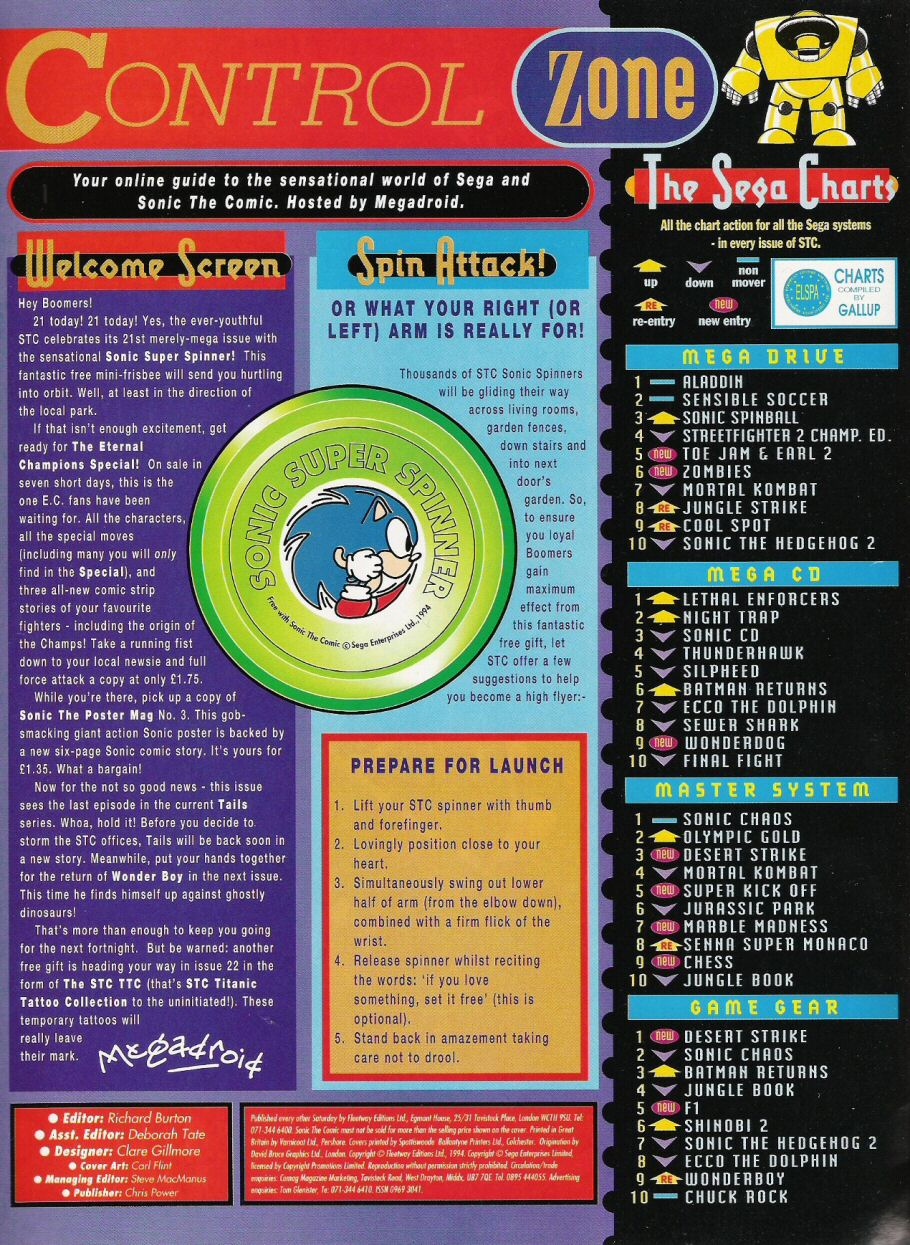 Read online Sonic the Comic comic -  Issue #21 - 2
