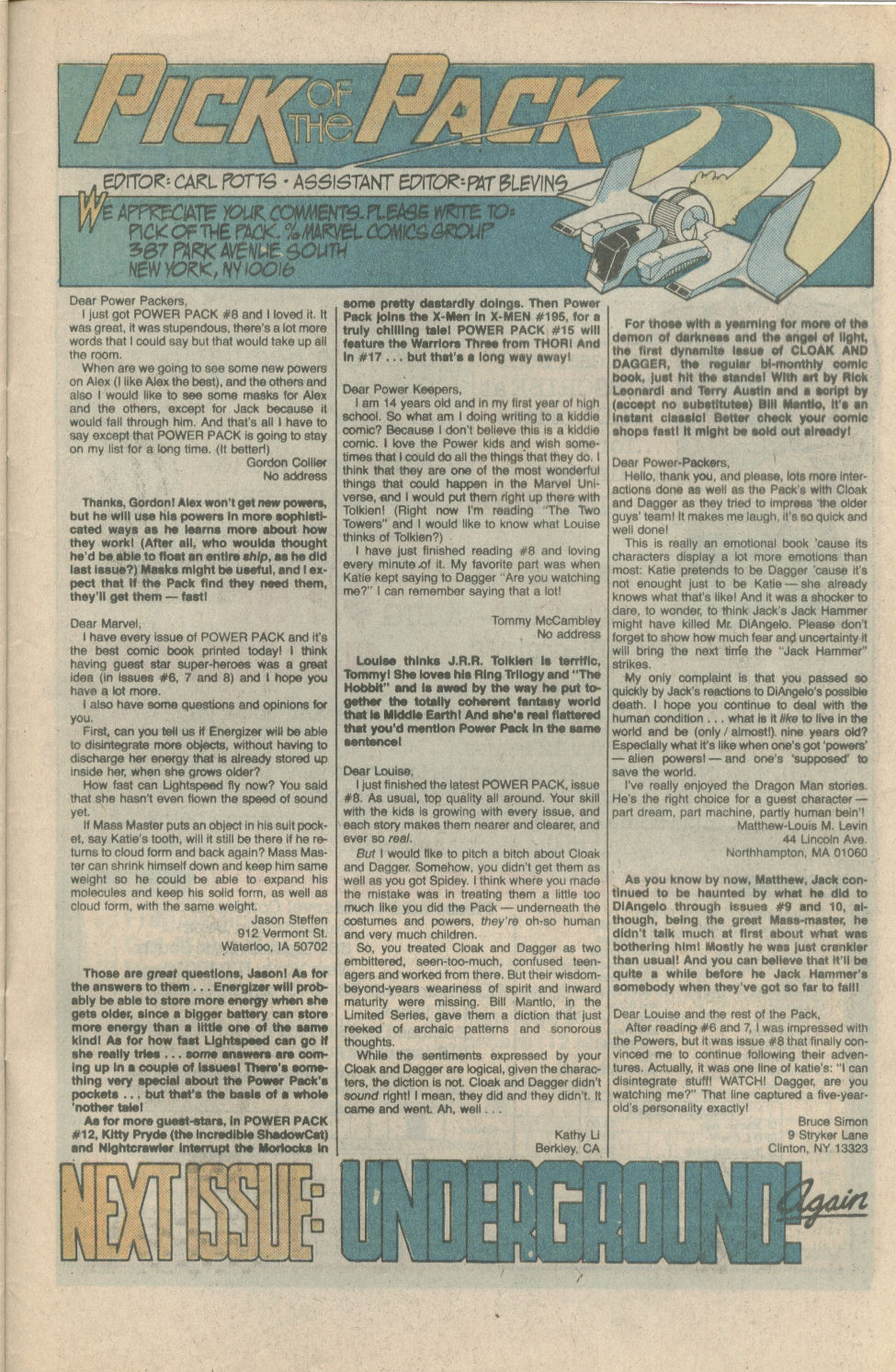 Read online Power Pack (1984) comic -  Issue #11 - 25