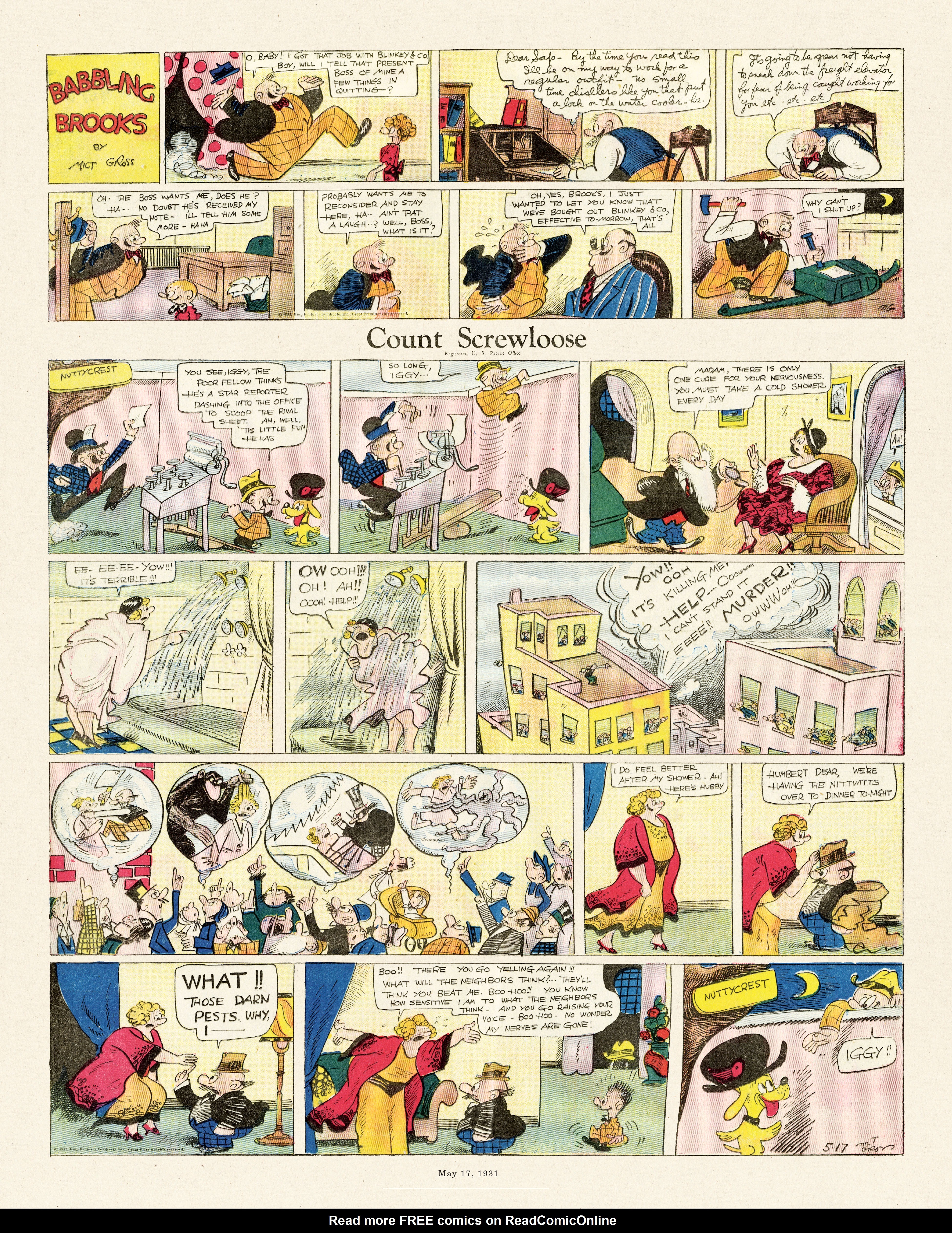 Read online Gross Exaggerations: The Meshuga Comic Strips of Milt Gross comic -  Issue # TPB - 97