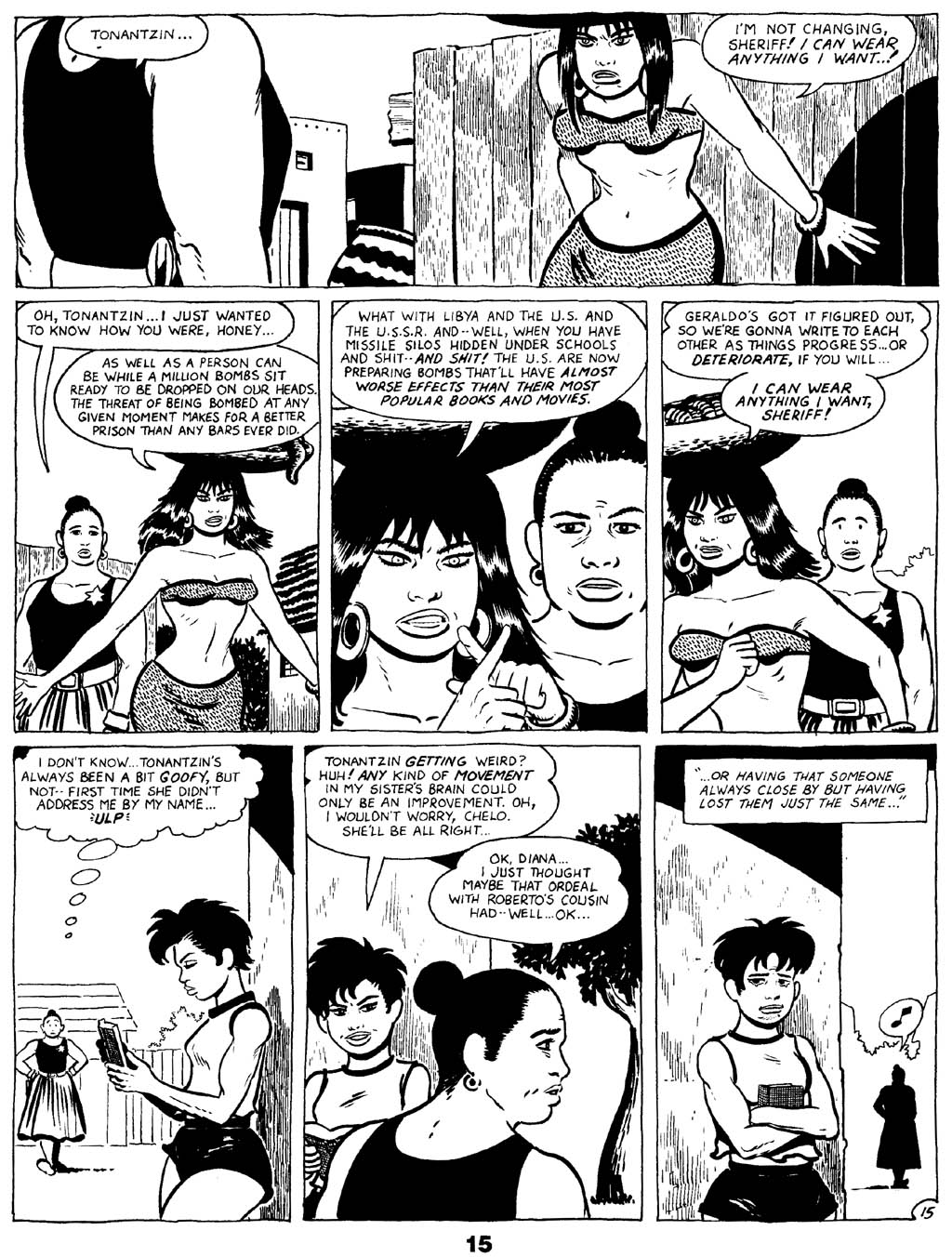Read online Love and Rockets (1982) comic -  Issue #18 - 17