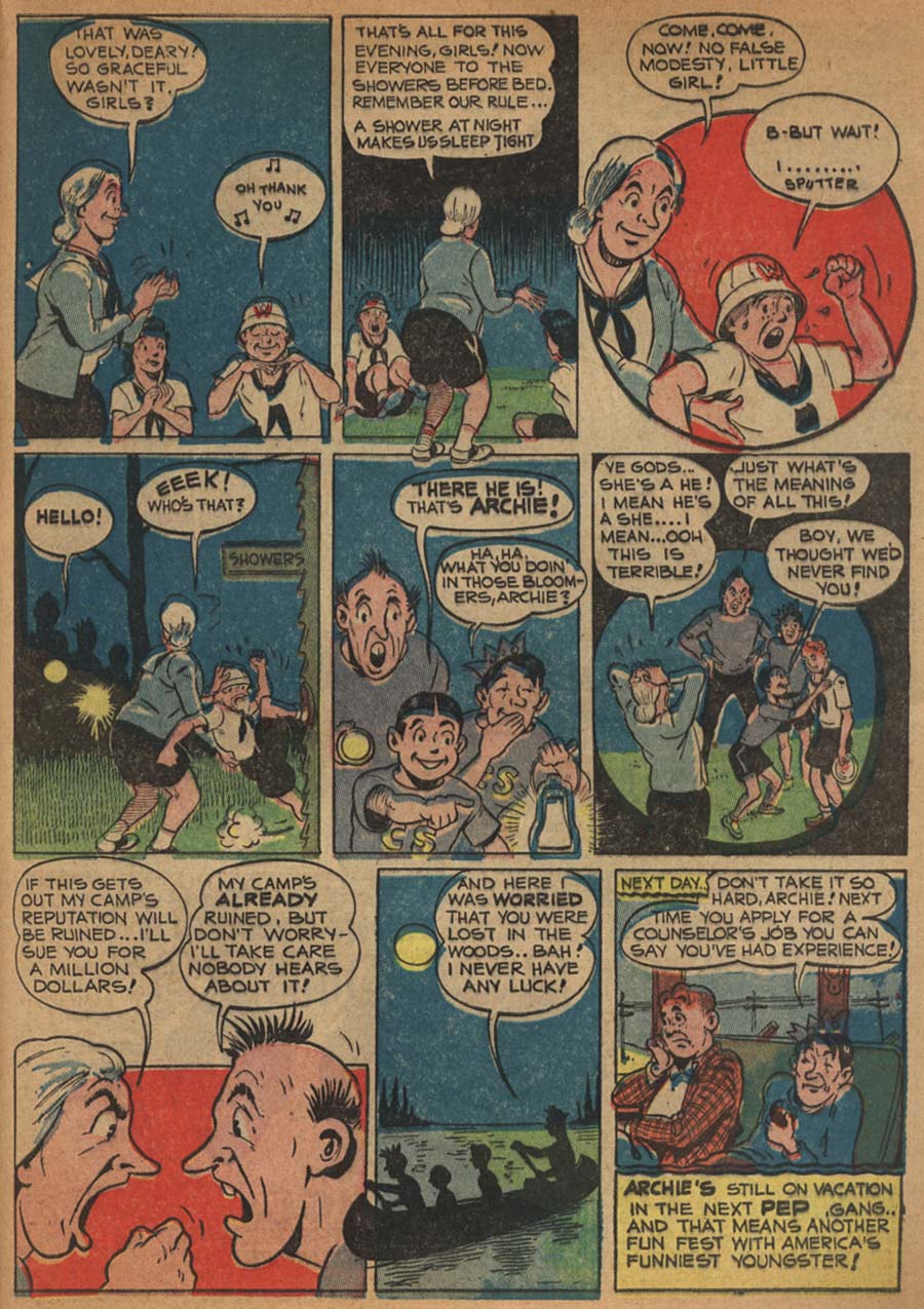Read online Pep Comics comic -  Issue #29 - 55