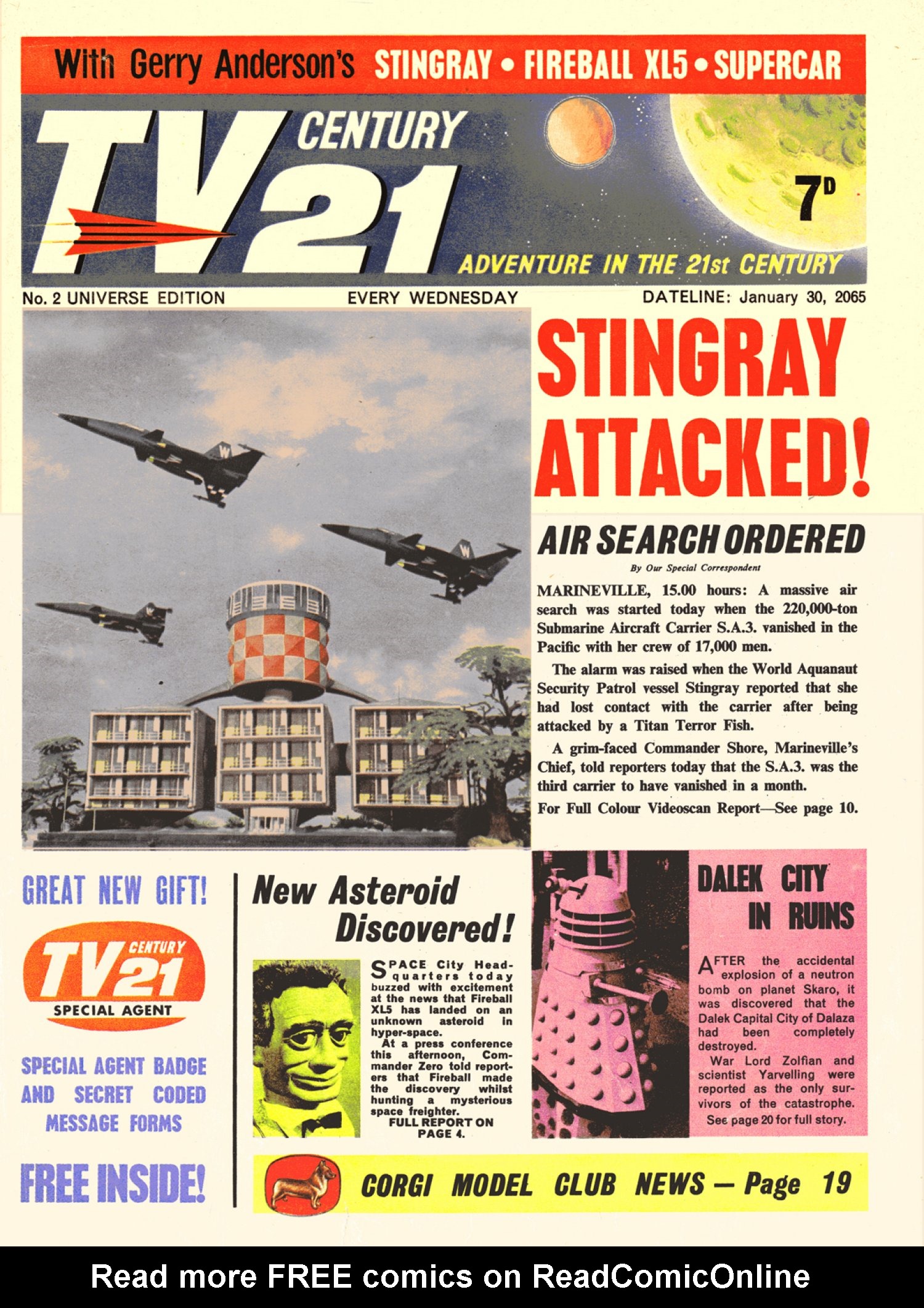 Read online TV Century 21 (TV 21) comic -  Issue #2 - 1