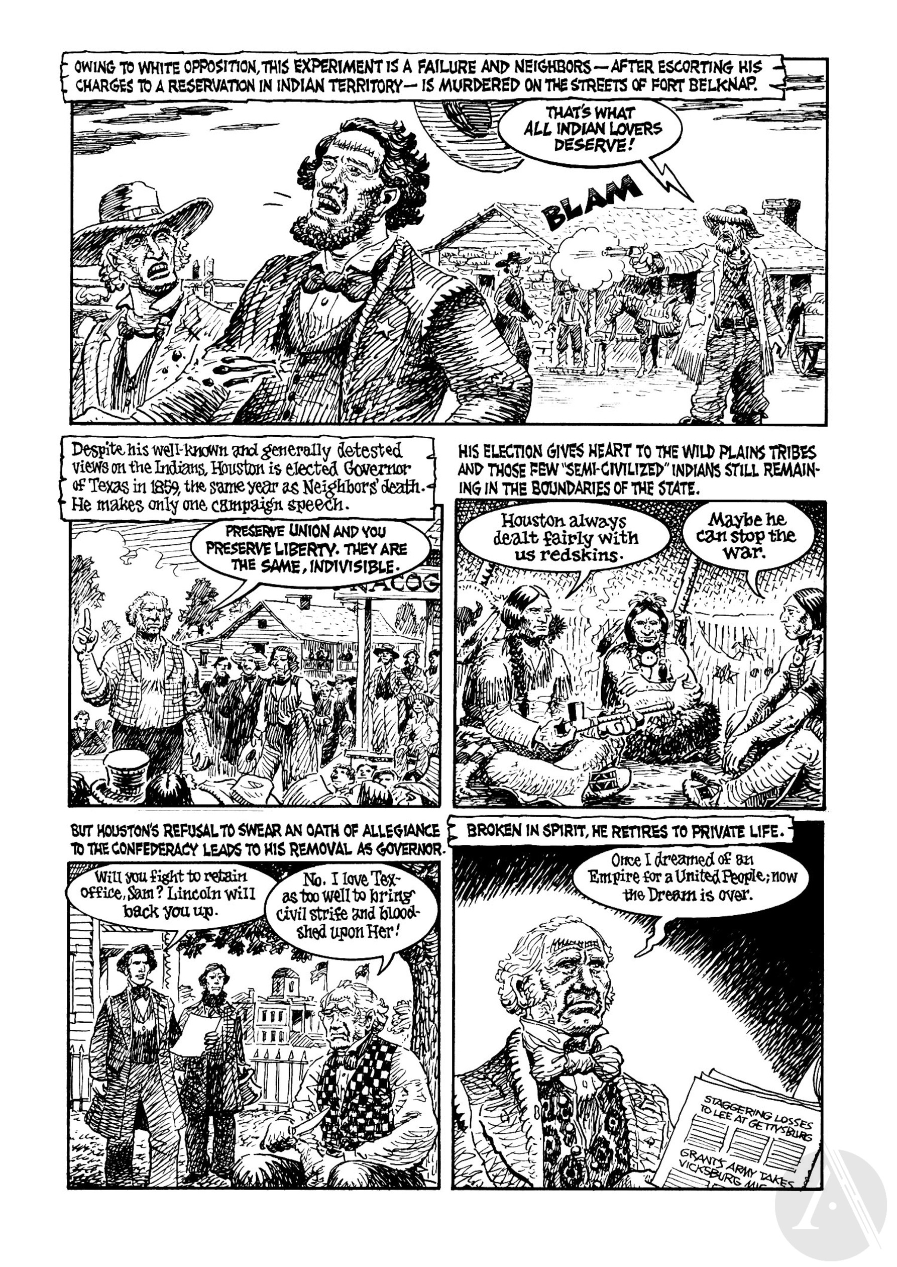 Read online Indian Lover: Sam Houston & the Cherokees comic -  Issue # TPB - 102