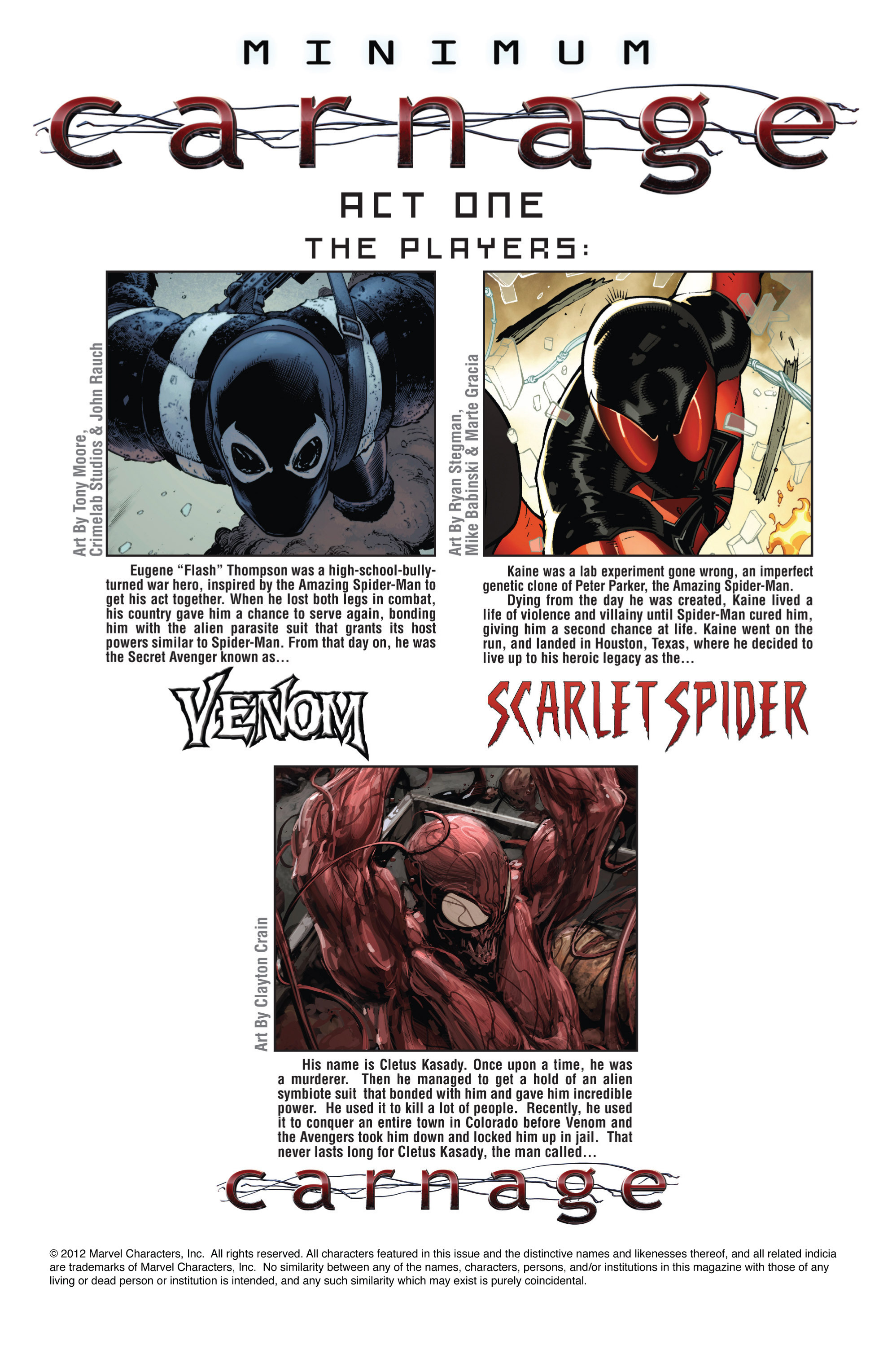 Read online Minimum Carnage: Alpha comic -  Issue # Full - 2
