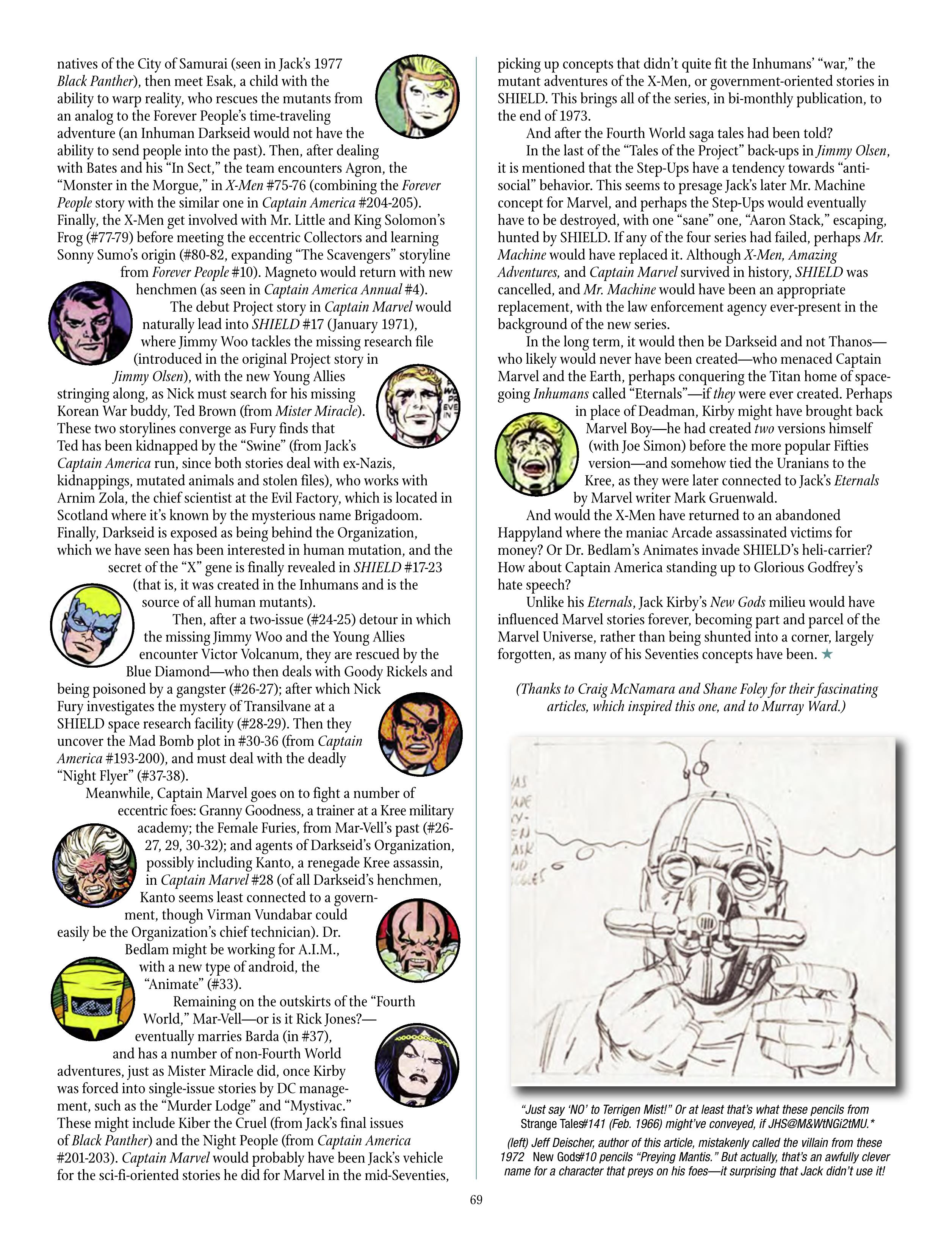 Read online The Jack Kirby Collector comic -  Issue #68 - 71