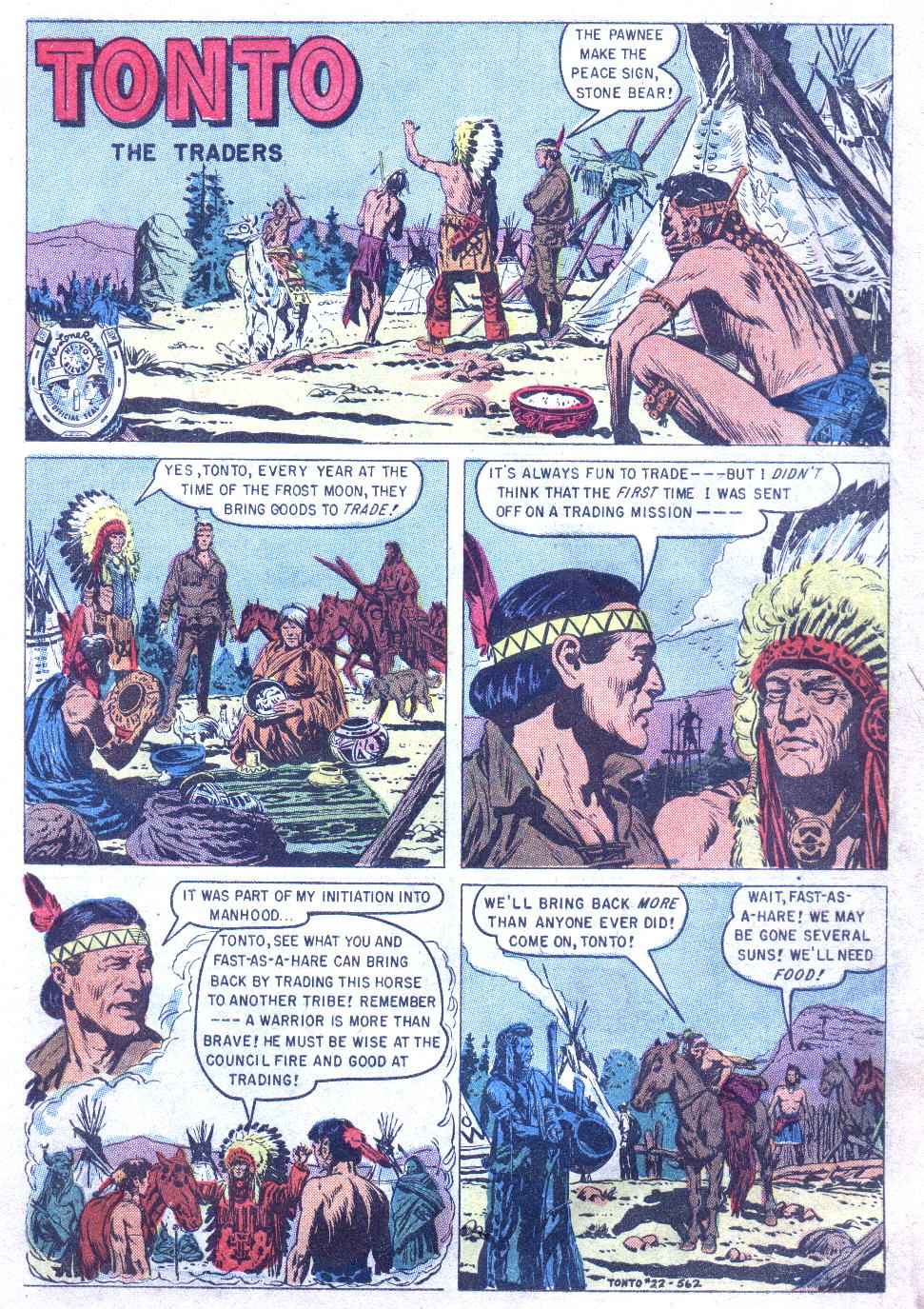 Read online Lone Ranger's Companion Tonto comic -  Issue #22 - 3