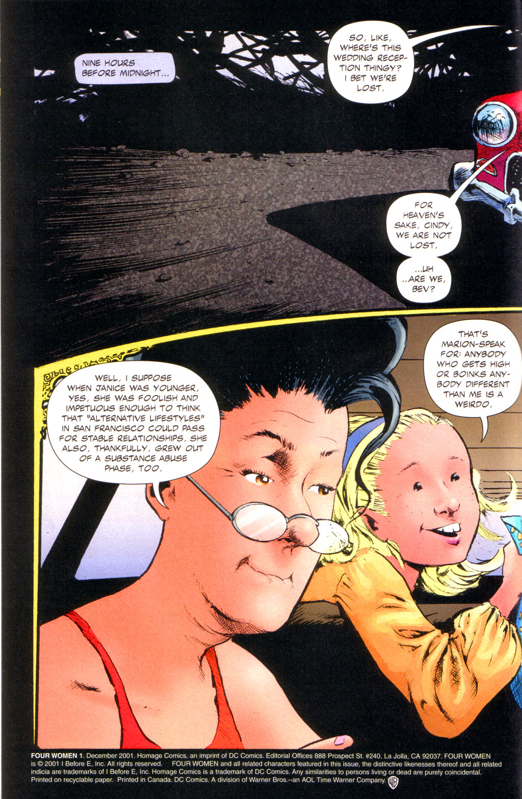 Read online Four Women comic -  Issue #1 - 5