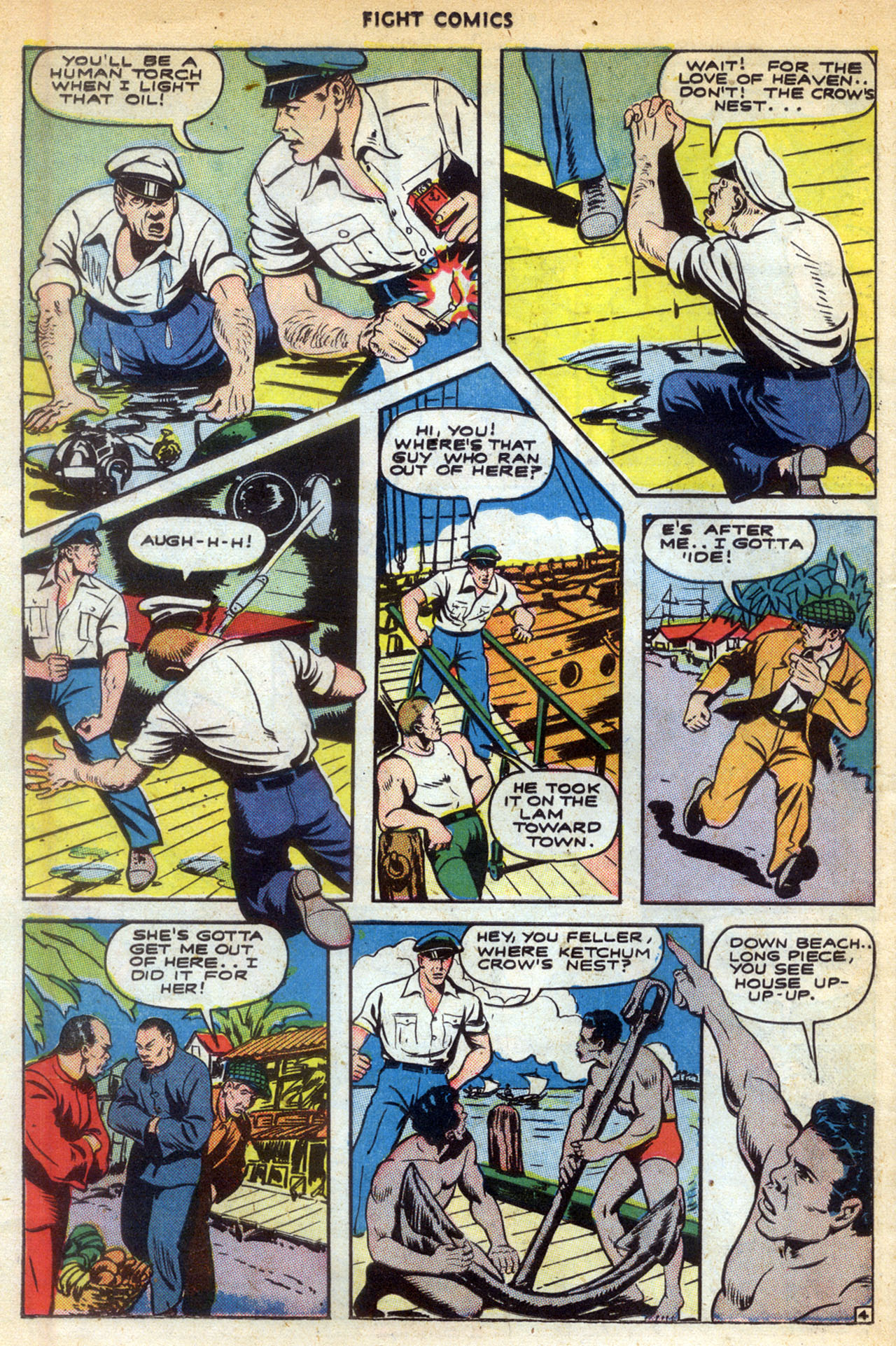 Read online Fight Comics comic -  Issue #33 - 38