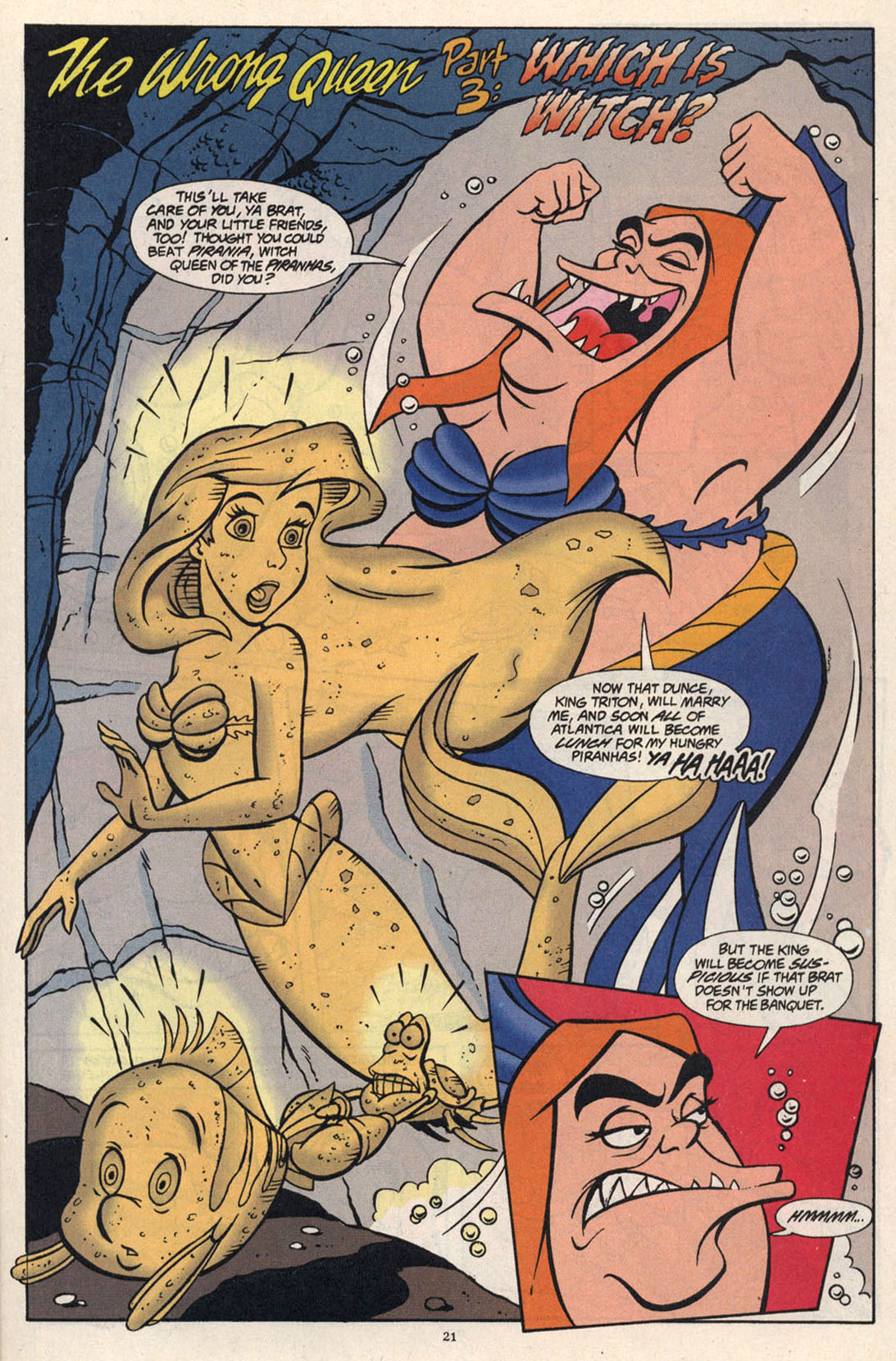 Read online Disney's The Little Mermaid comic -  Issue #11 - 21