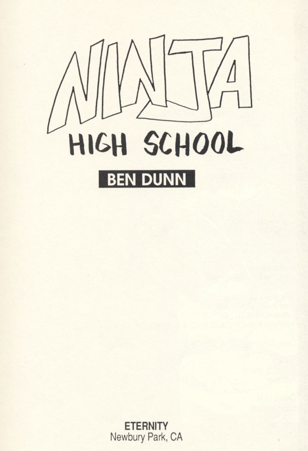 Read online Ninja High School (1988) comic -  Issue # TPB - 4
