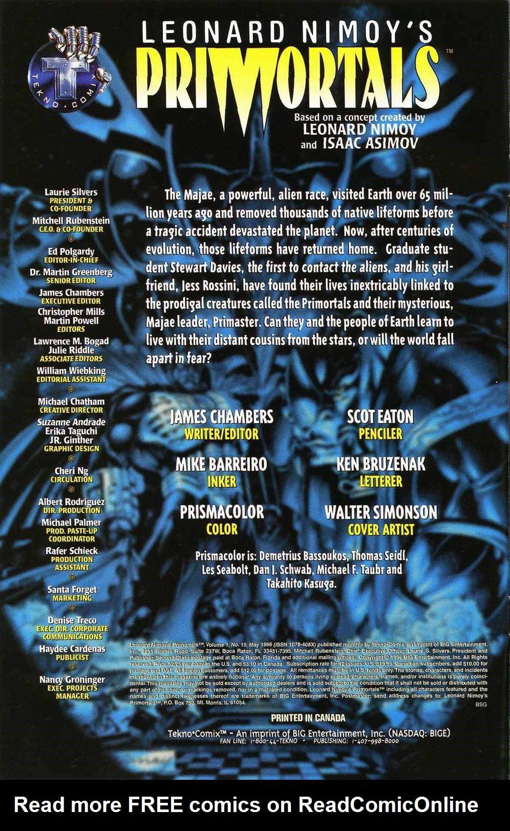 Read online Leonard Nimoy's Primortals (1995) comic -  Issue #15 - 2