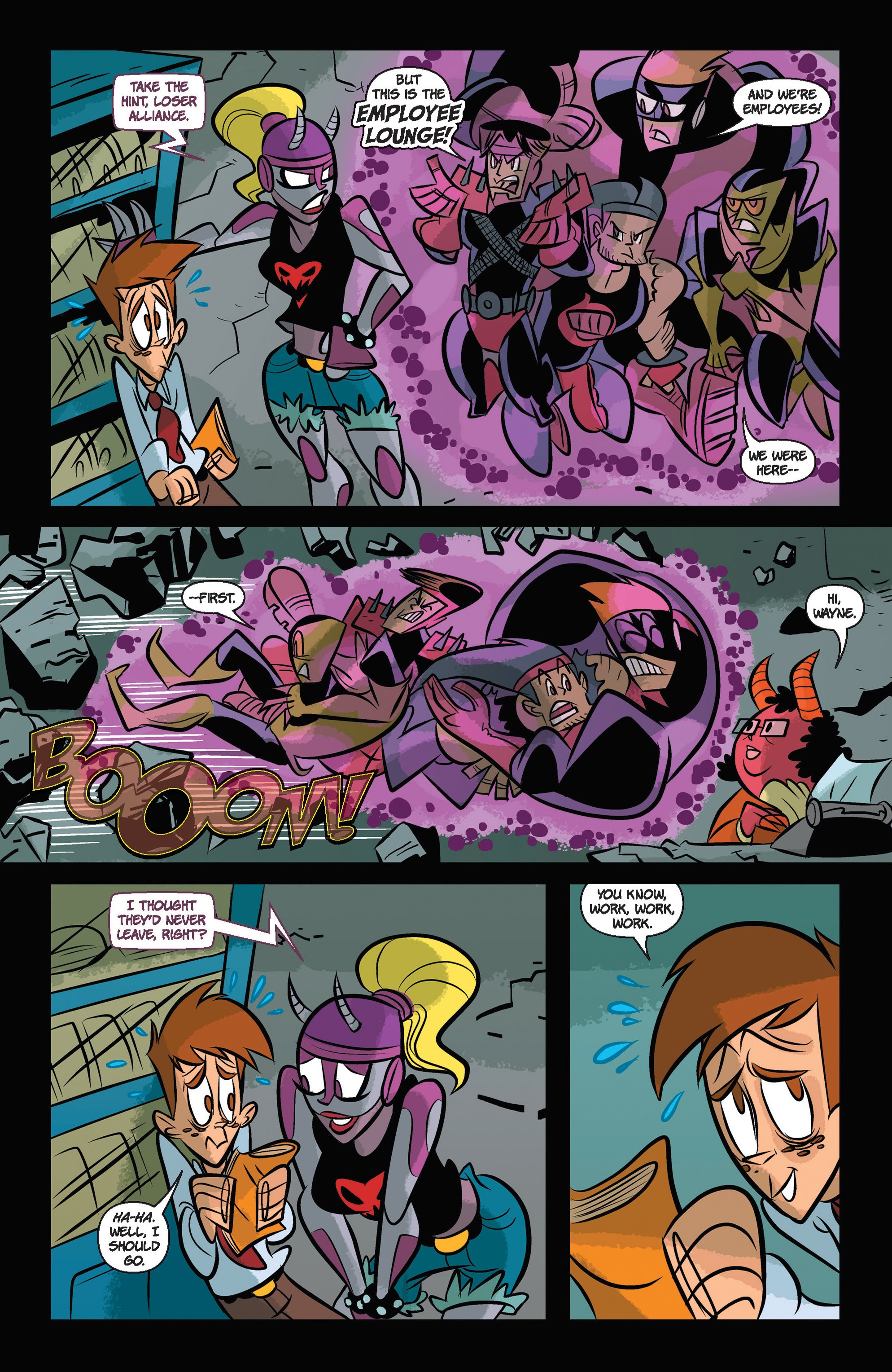 Read online Super Human Resources comic -  Issue #3 - 21