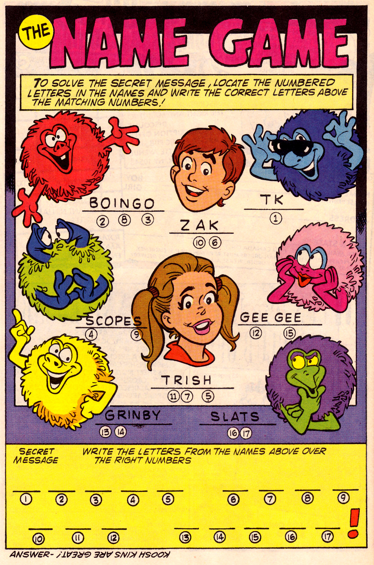 Read online Koosh Kins comic -  Issue #2 - 19