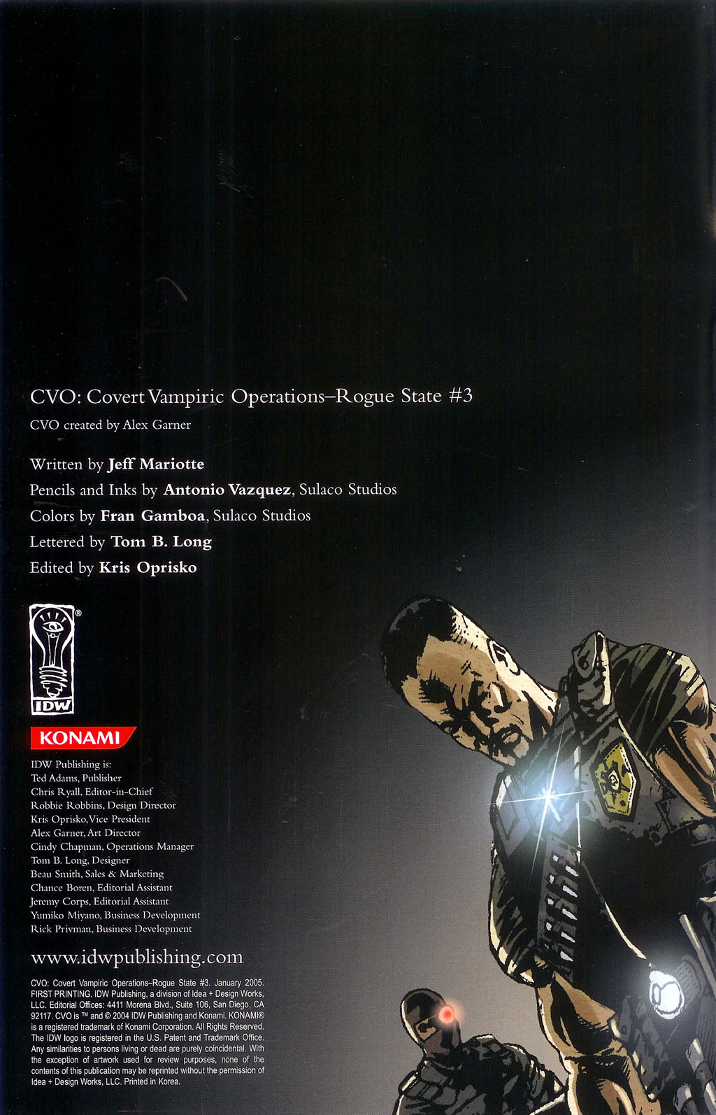 Read online CVO: Covert Vampiric Operations - Rogue State comic -  Issue #3 - 2
