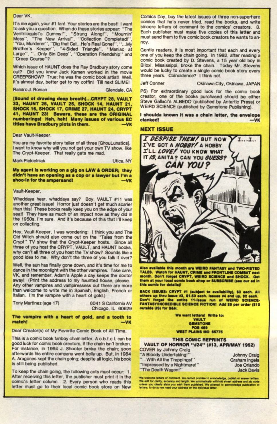 Read online The Vault of Horror (1950) comic -  Issue #24 - 21